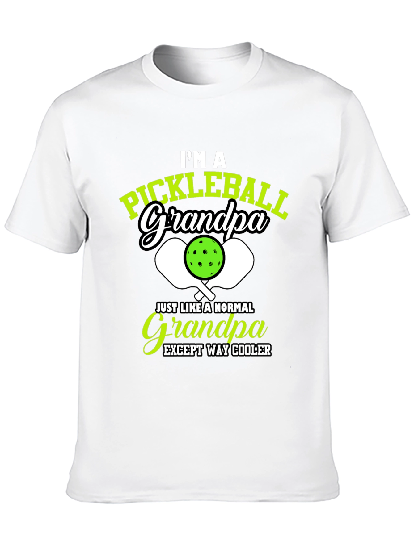 Pickleball Grandpa T-Shirt - Cool Grandfather Gift - 10