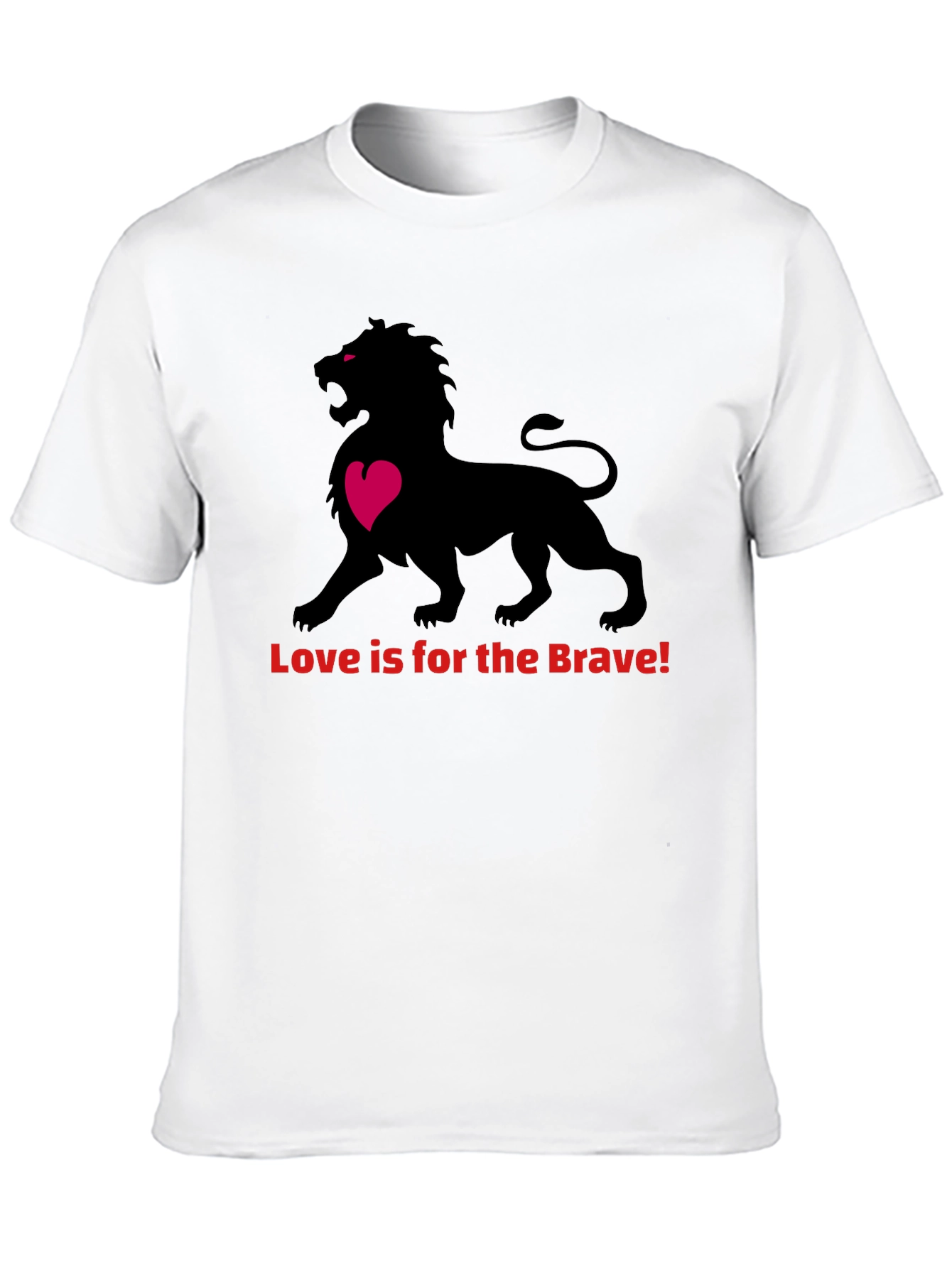 Black Love Is Brave Lion Graphic Tee - Bold Style view 10
