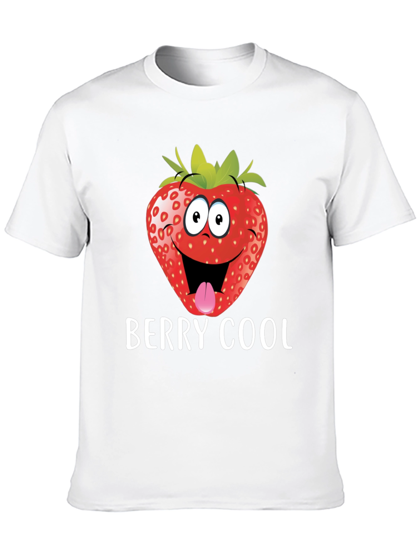 Black Berry Cool Strawberry Graphic Tee - Funny T-Shirt view 10