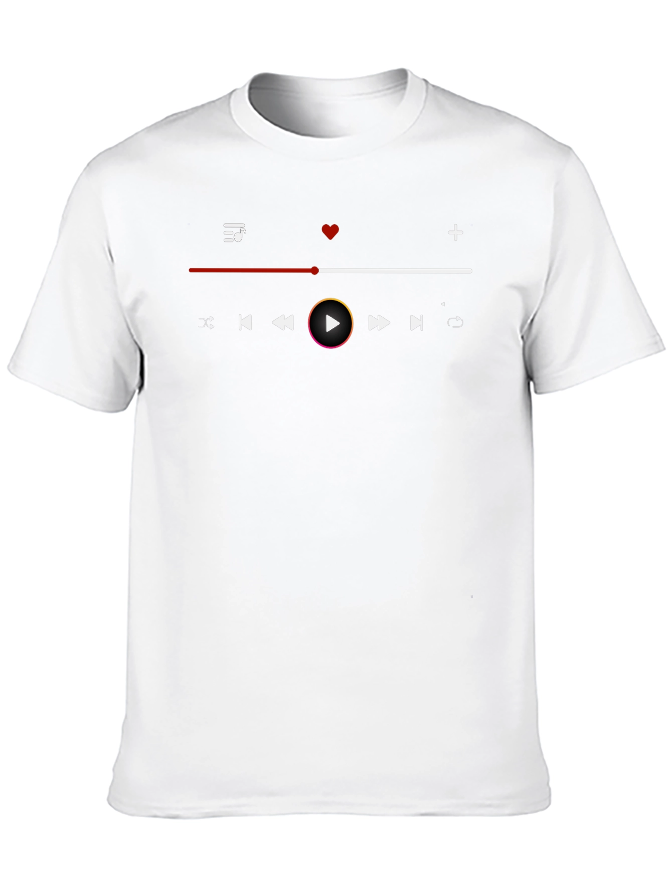 Black Music Player Black Graphic Tee view 10