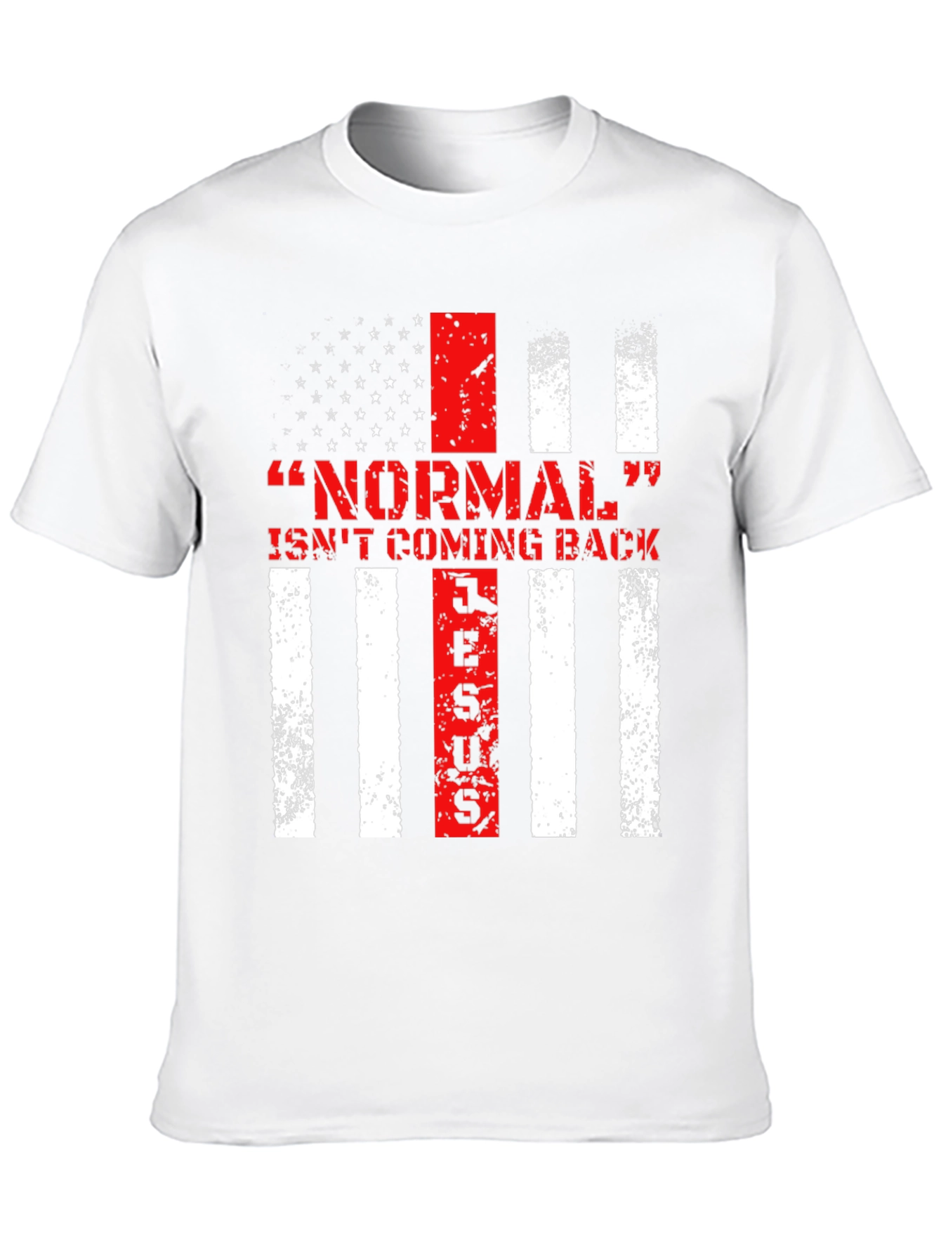 Black Normal Isn't Coming Back Jesus Patriotic T-Shirt view 10