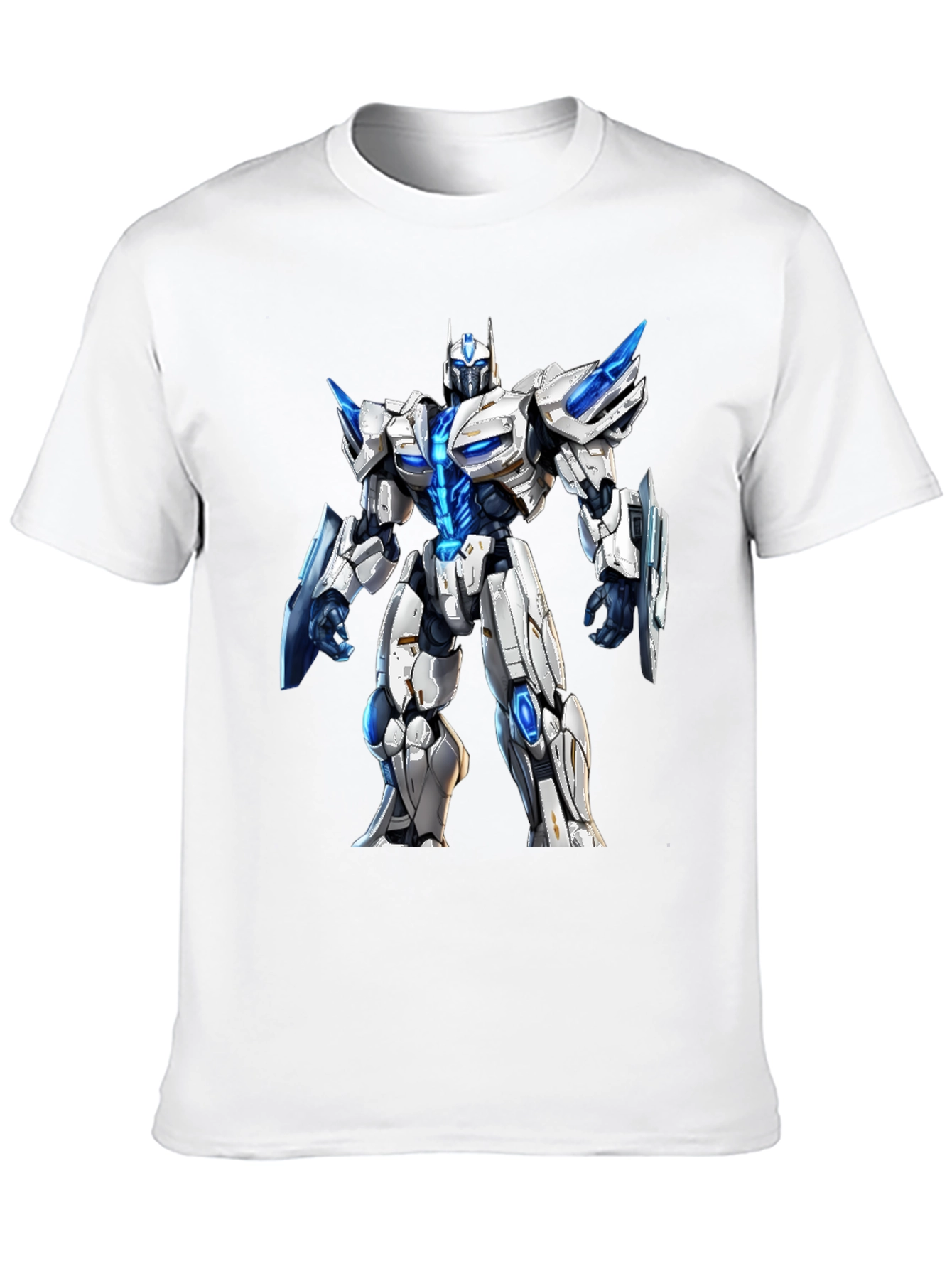 Black Robotic Warrior Graphic T-Shirt view 10