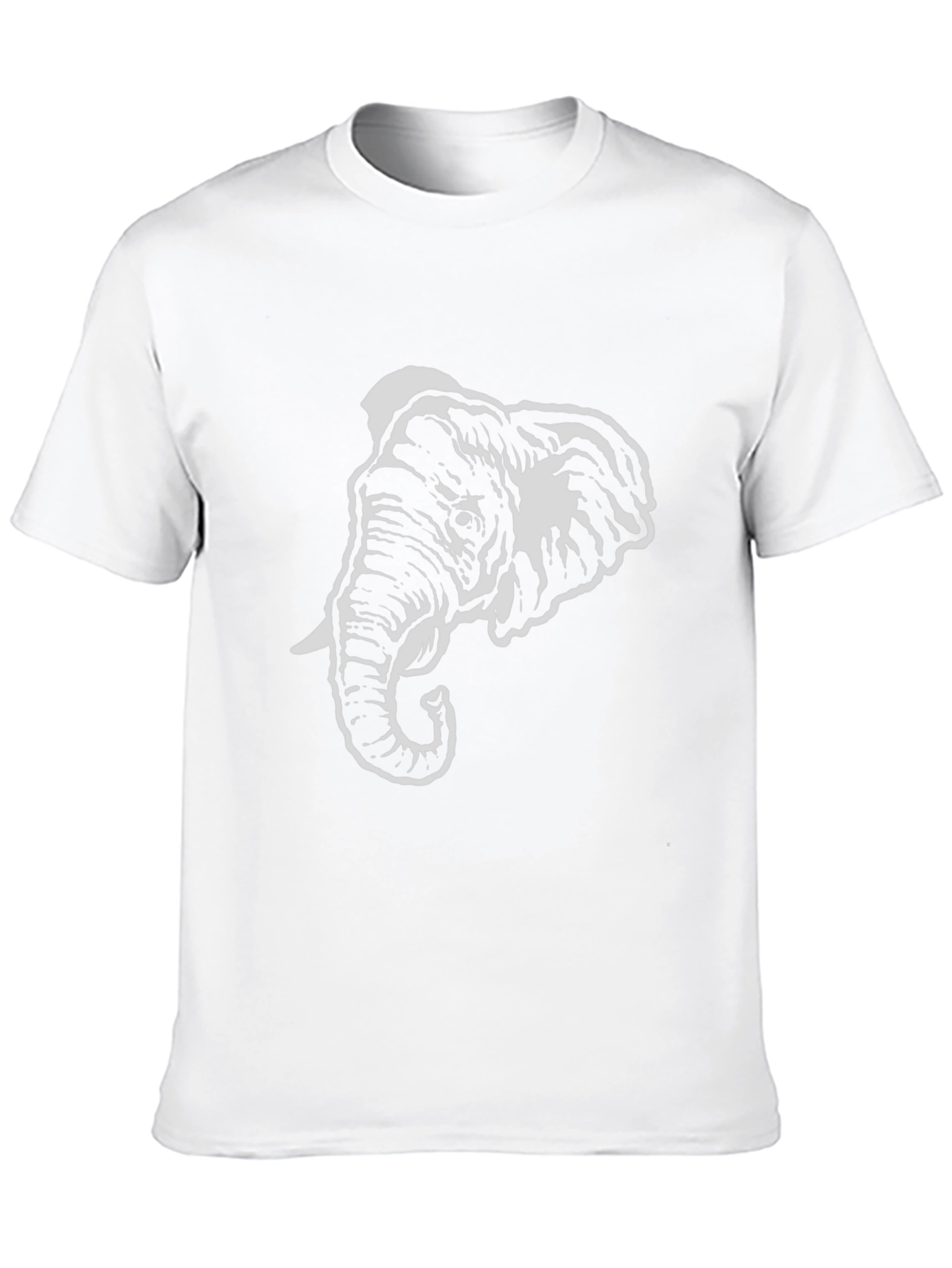Black Elephant Graphic Tee - Black Cotton Comfort view 10