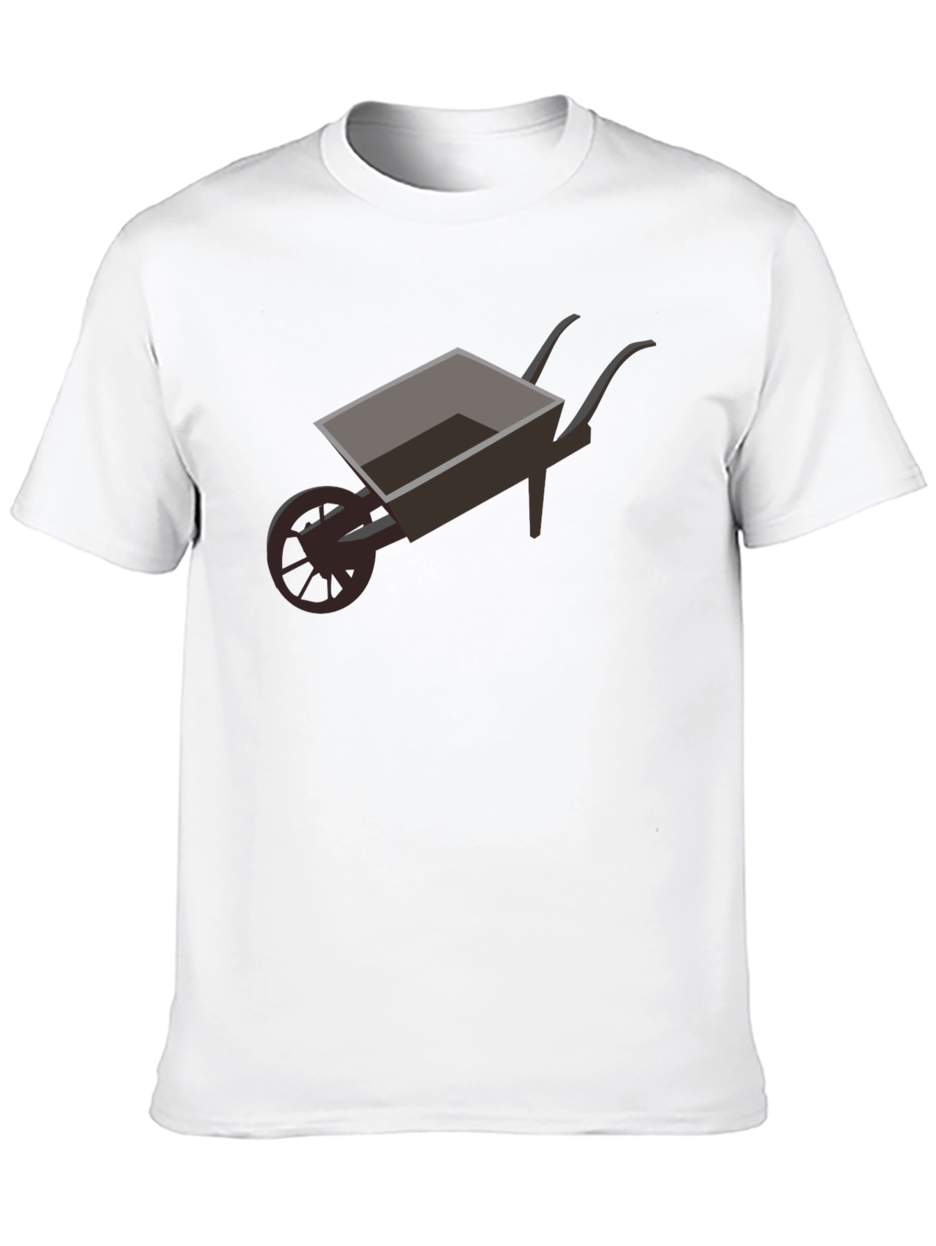 Black Novelty Wheelbarrow Graphic Tee - Black view 10