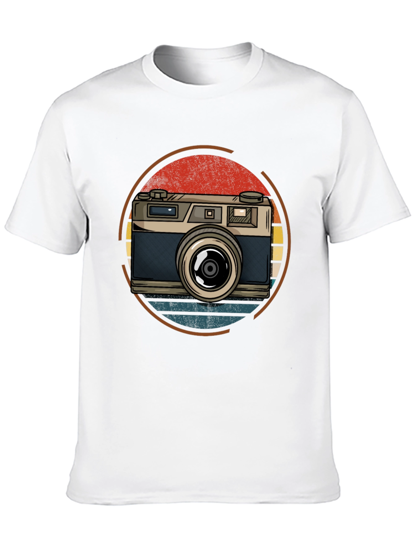 Black Retro Camera Graphic Tee - Vintage Photography Shirt view 10
