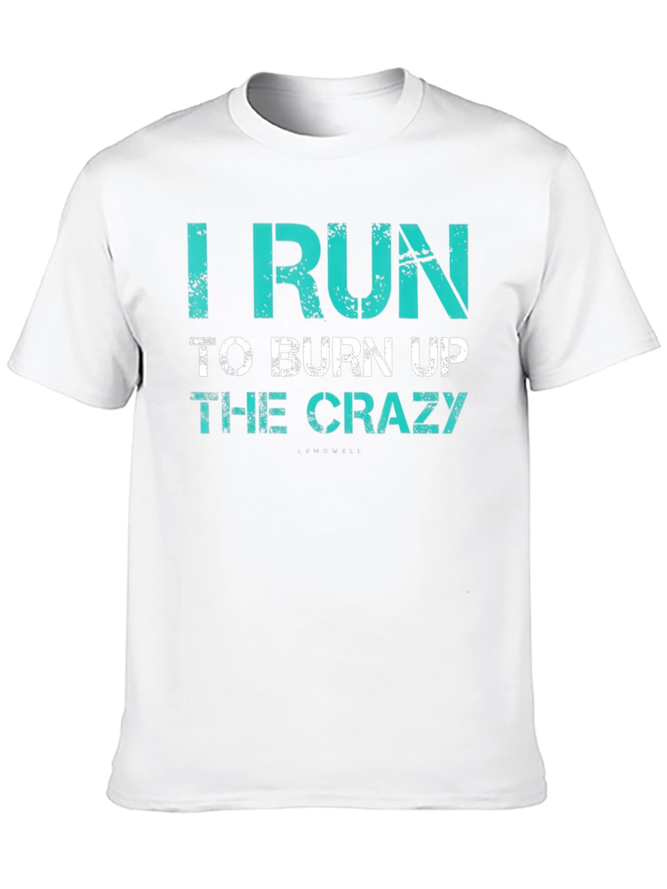 Black I Run to Burn Up the Crazy T-Shirt view 10
