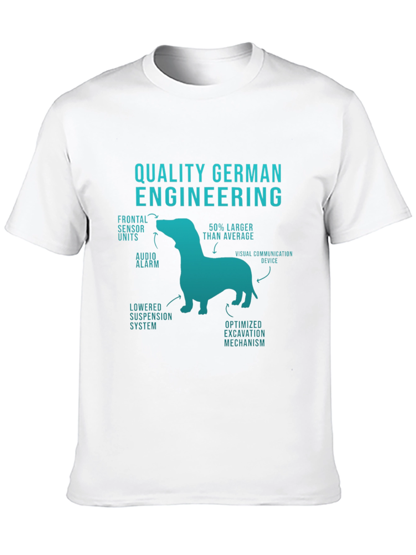 Black Quality German Engineering Funny Dog T-Shirt view 10