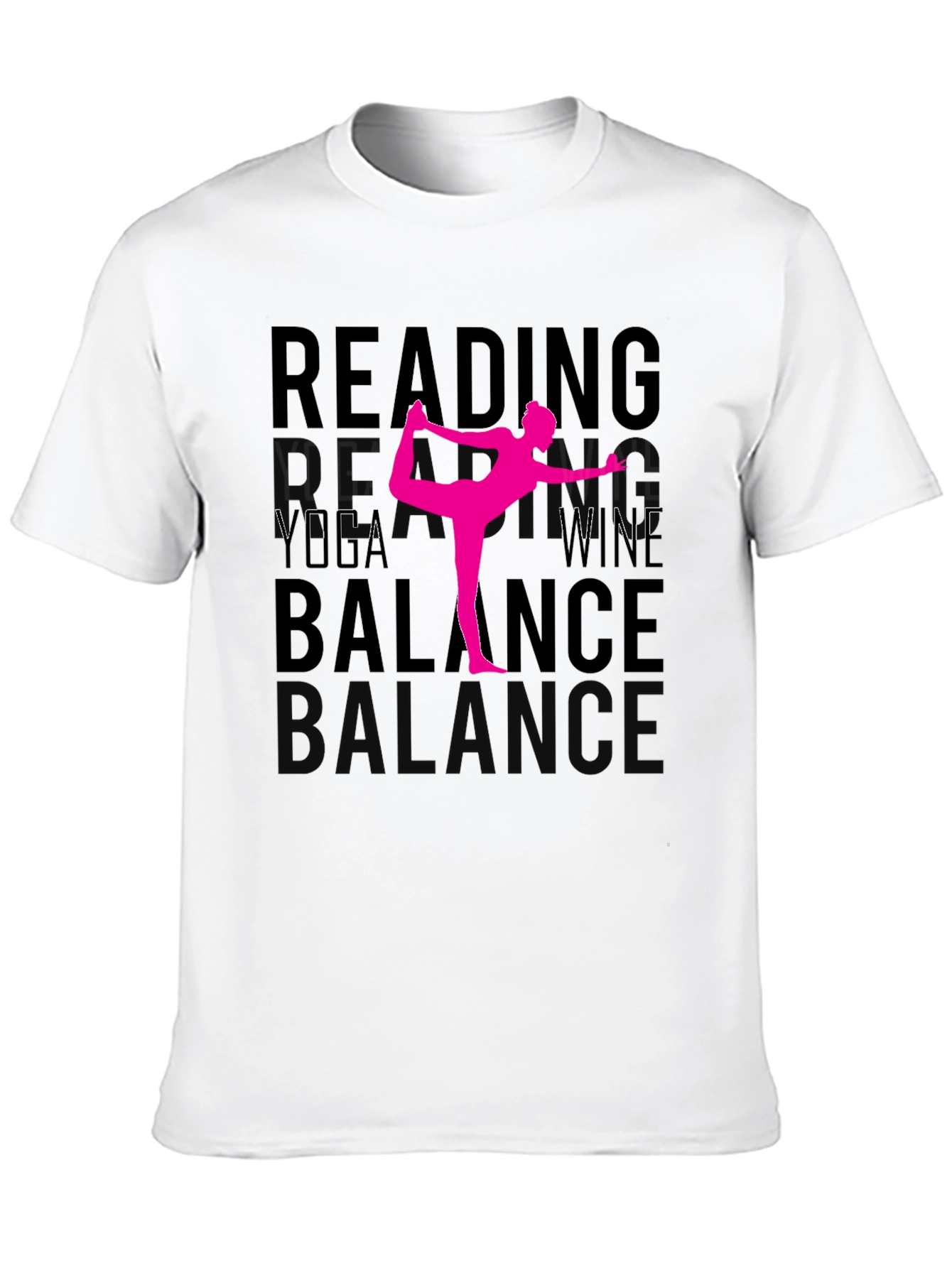 Yoga Wine Reading Balance Graphic Tee - 10