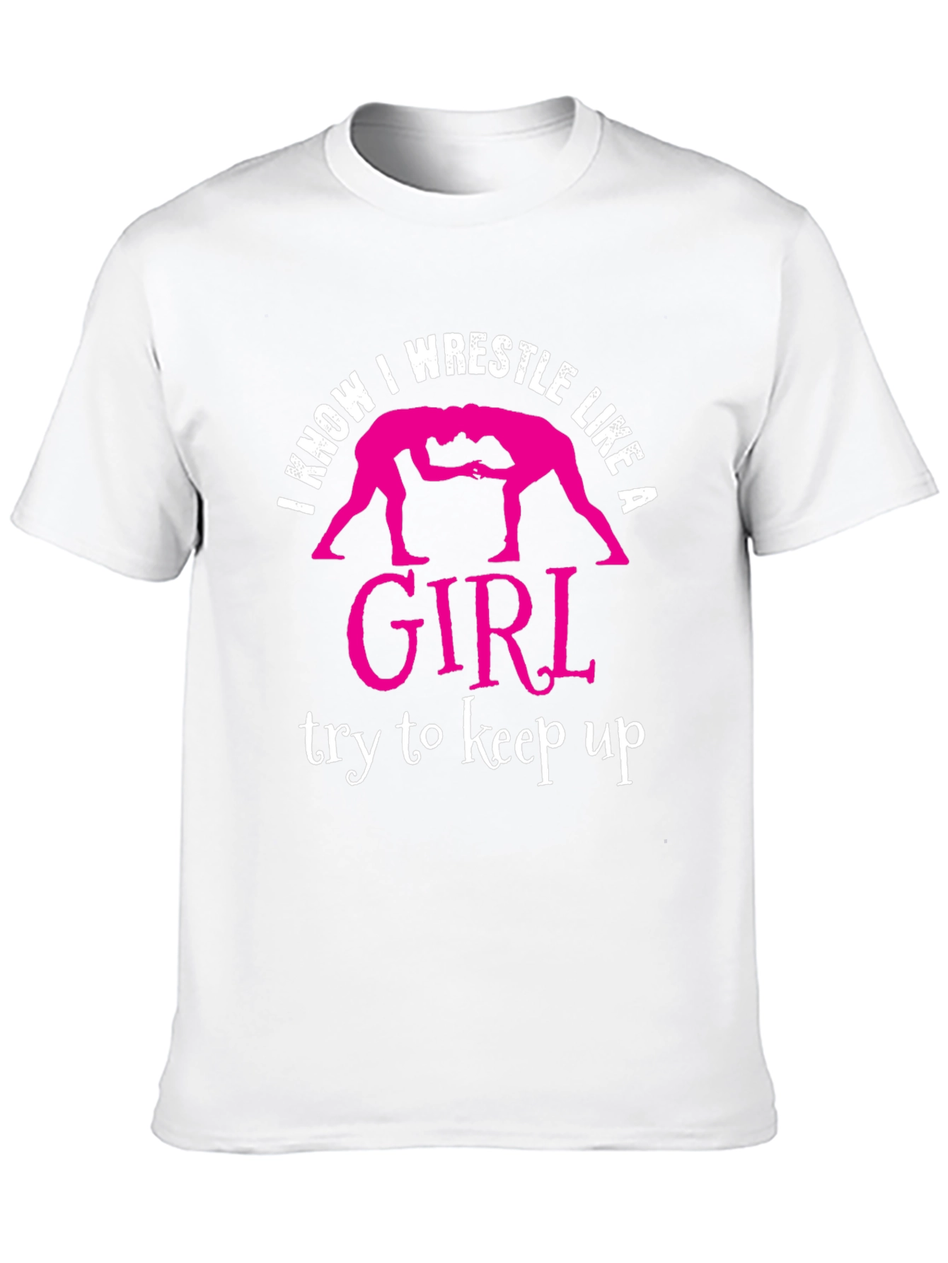 Black I Wrestle Like A Girl T-Shirt view 10