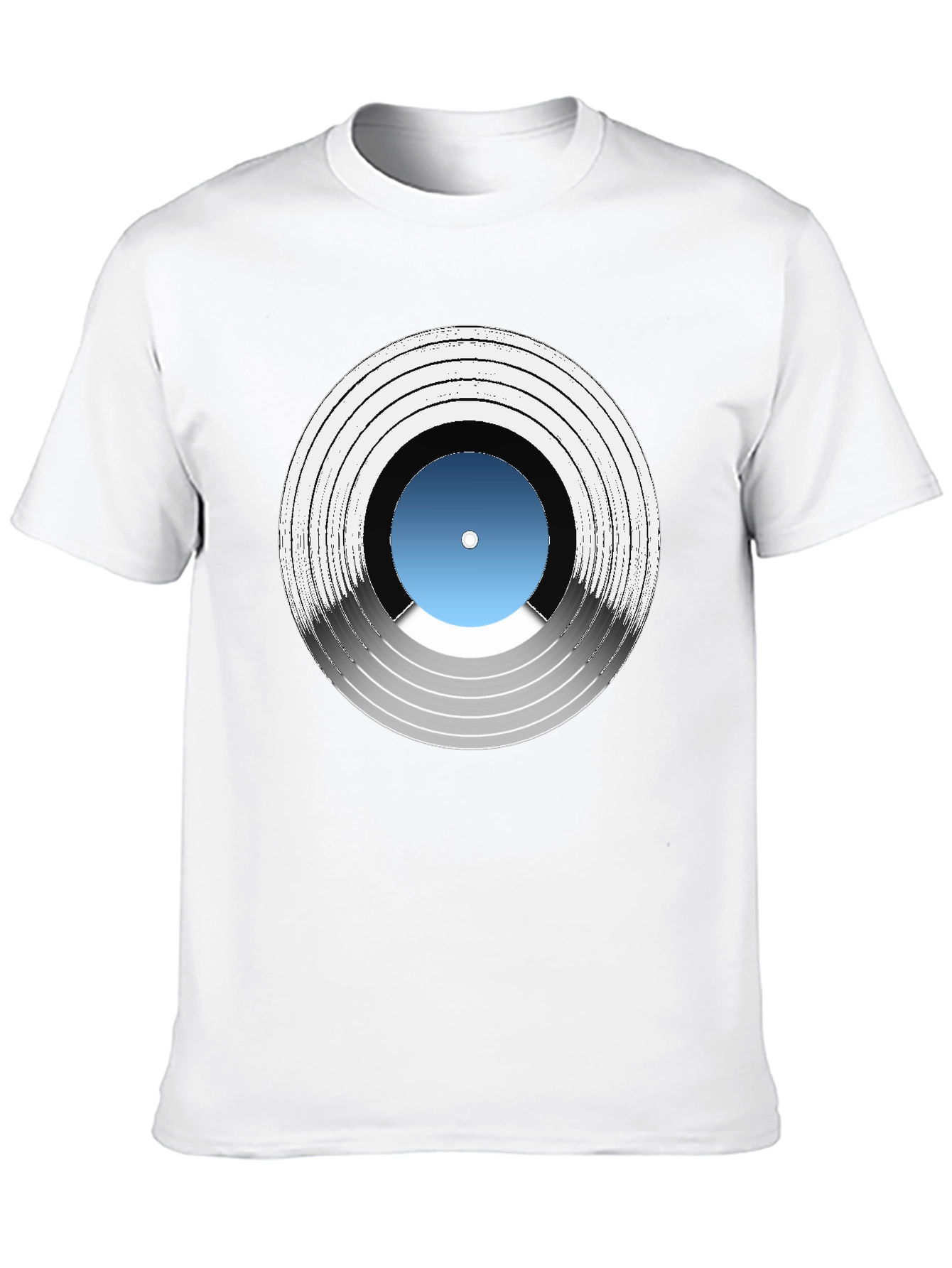Black Vinyl Record Graphic Tee - Music Lover T-Shirt view 10