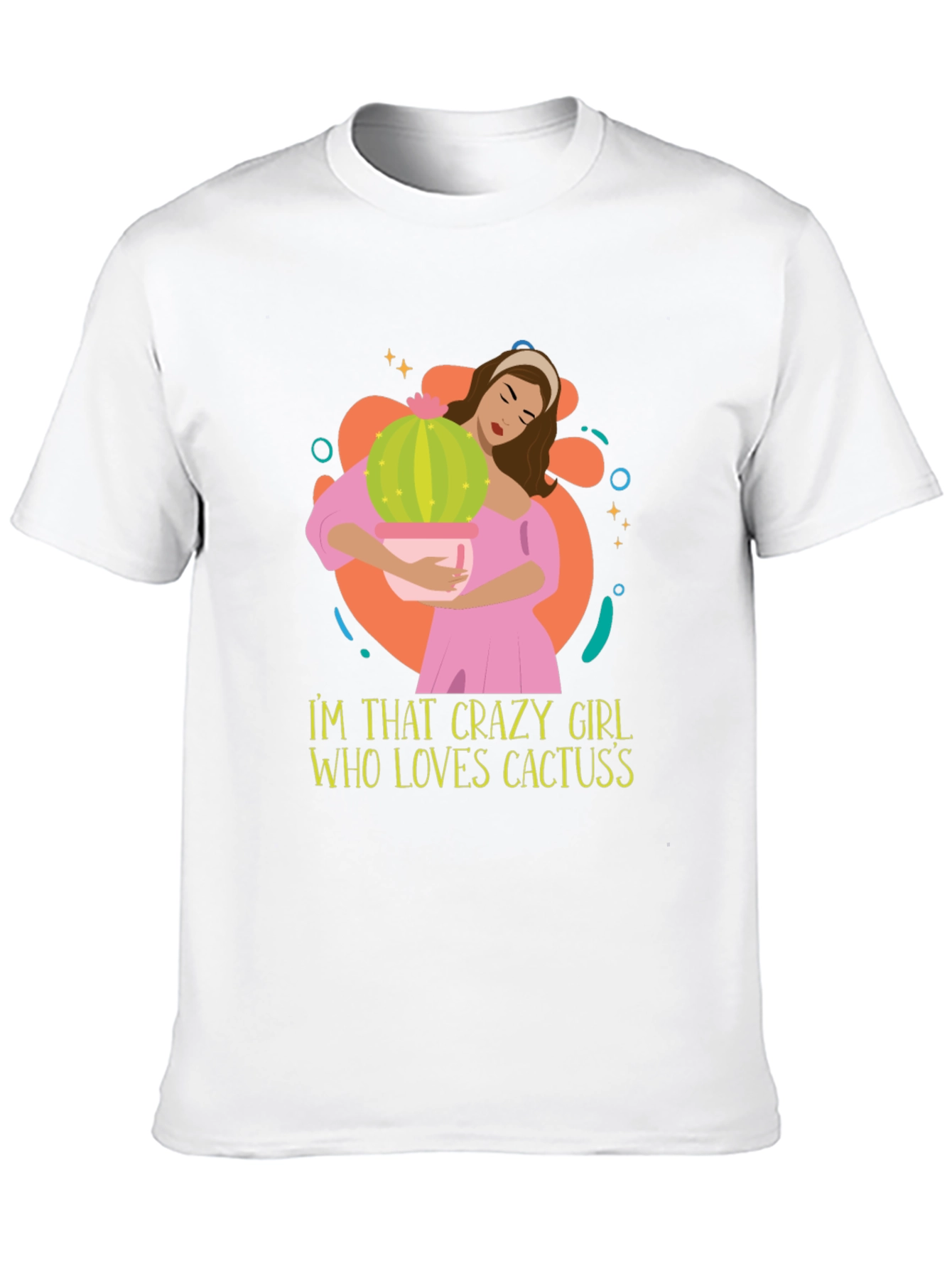 Black Crazy Cactus Girl Graphic Tee view 10