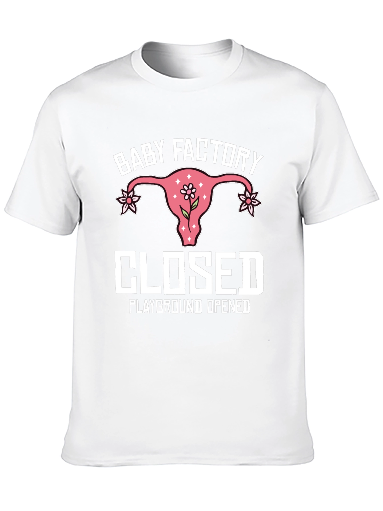 Black Baby Factory Closed T-Shirt: Playground Opened Humor Tee view 10