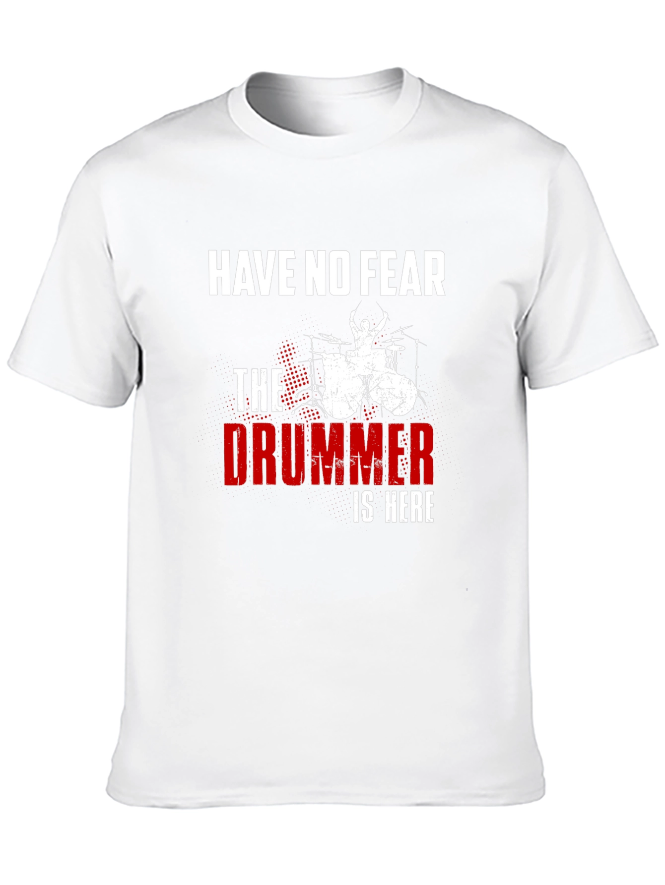 Black Have No Fear The Drummer is Here Black T-Shirt view 10