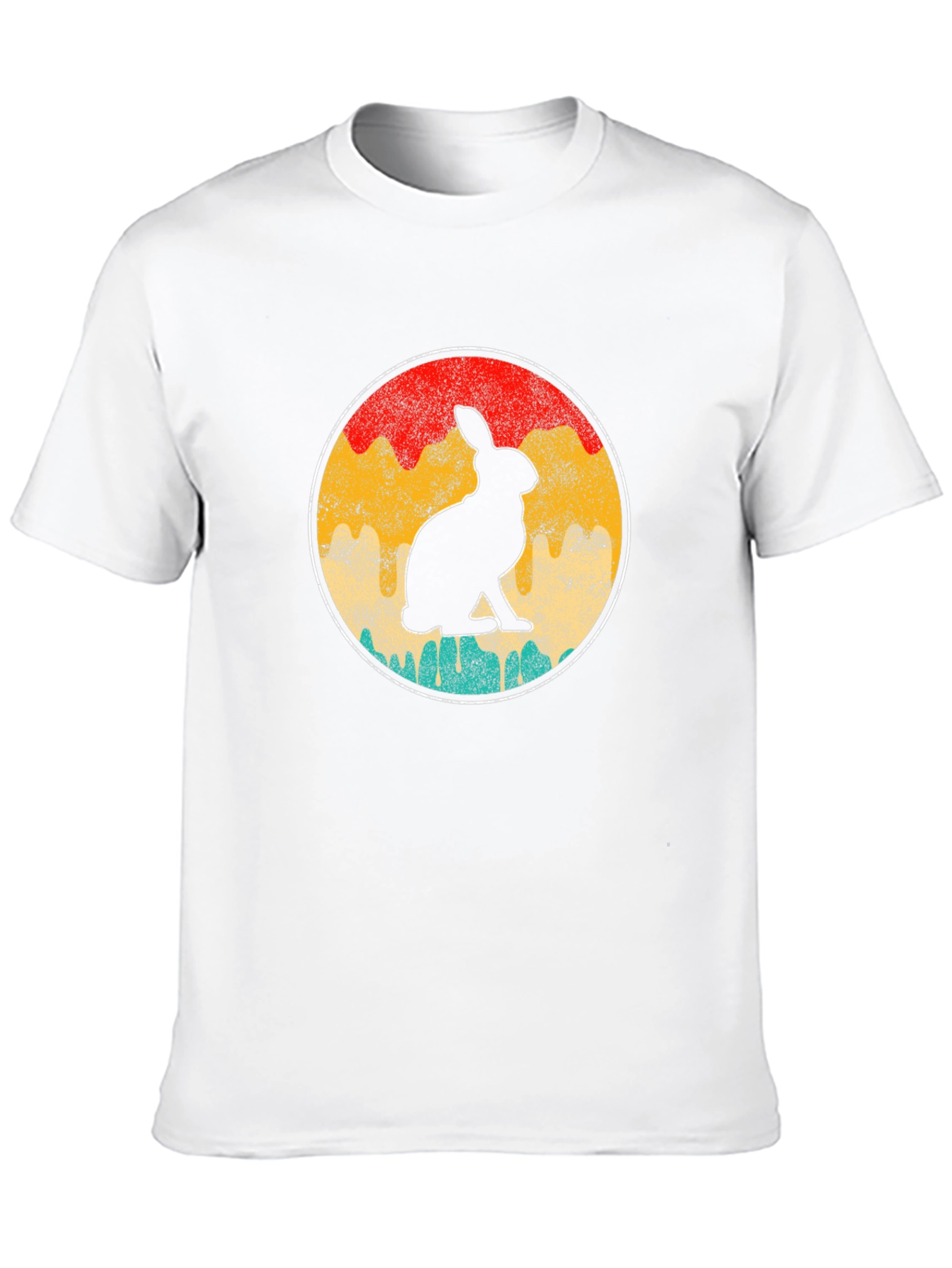 Black Retro Rabbit Graphic Tee view 10