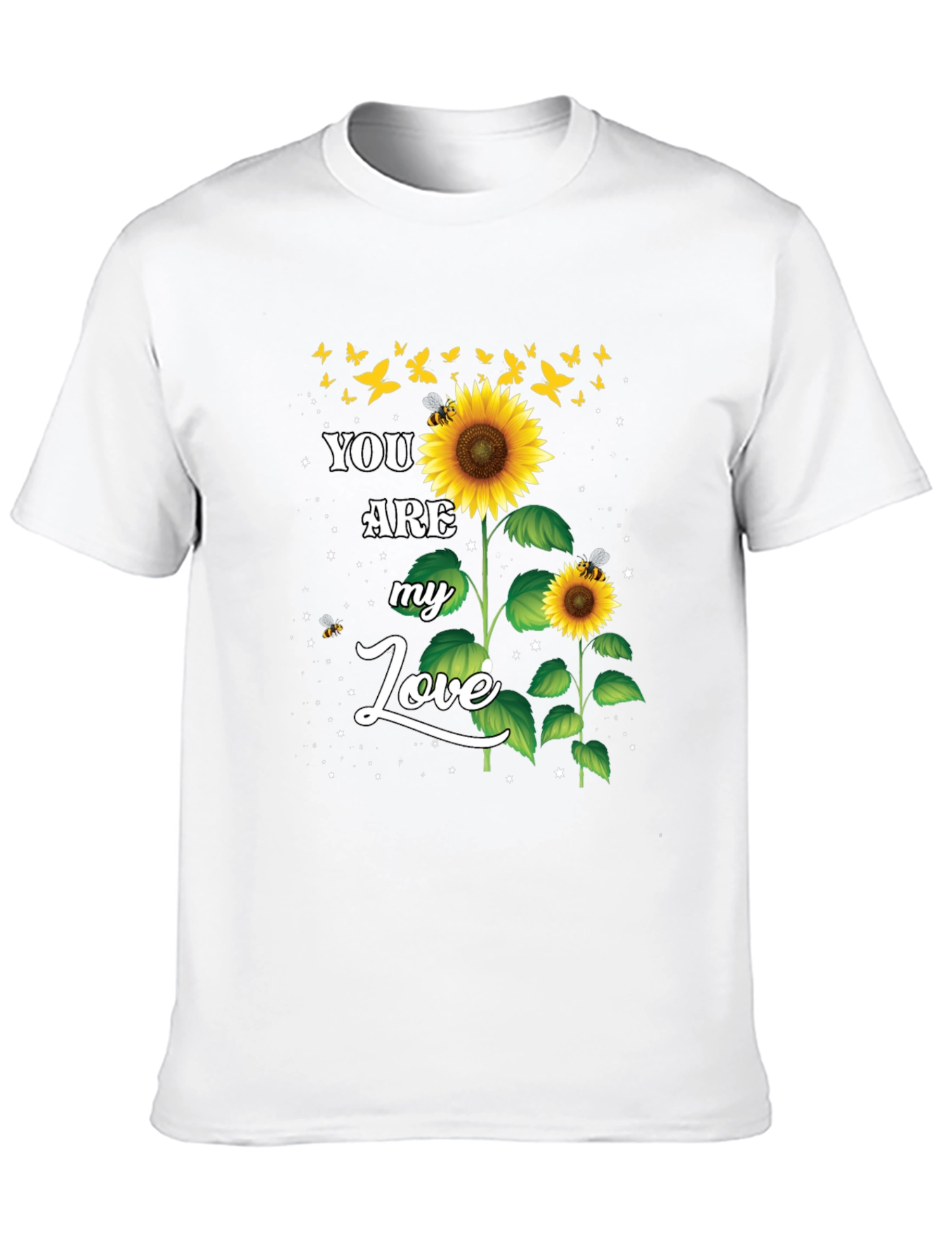 Black Sunflower Love Graphic Tee view 10