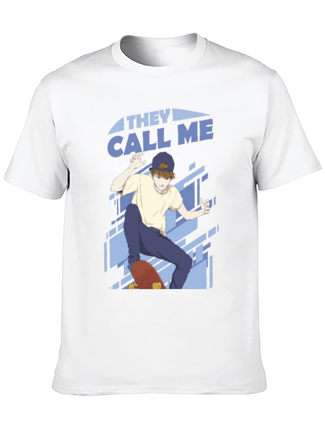 Black Skater Boy Graphic Tee - Cool Anime Style view 10