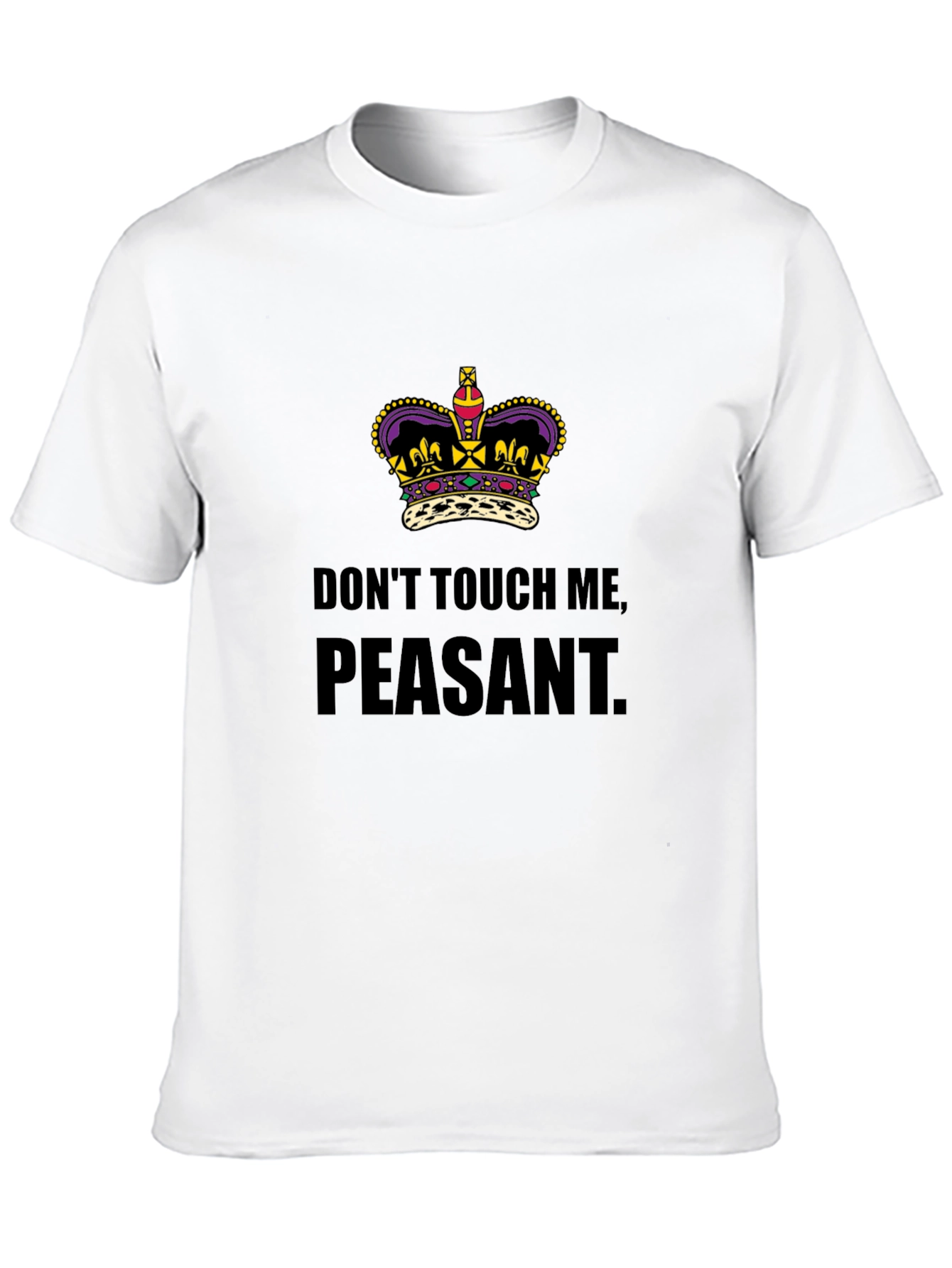 Black Don't Touch Me Peasant T-Shirt view 10