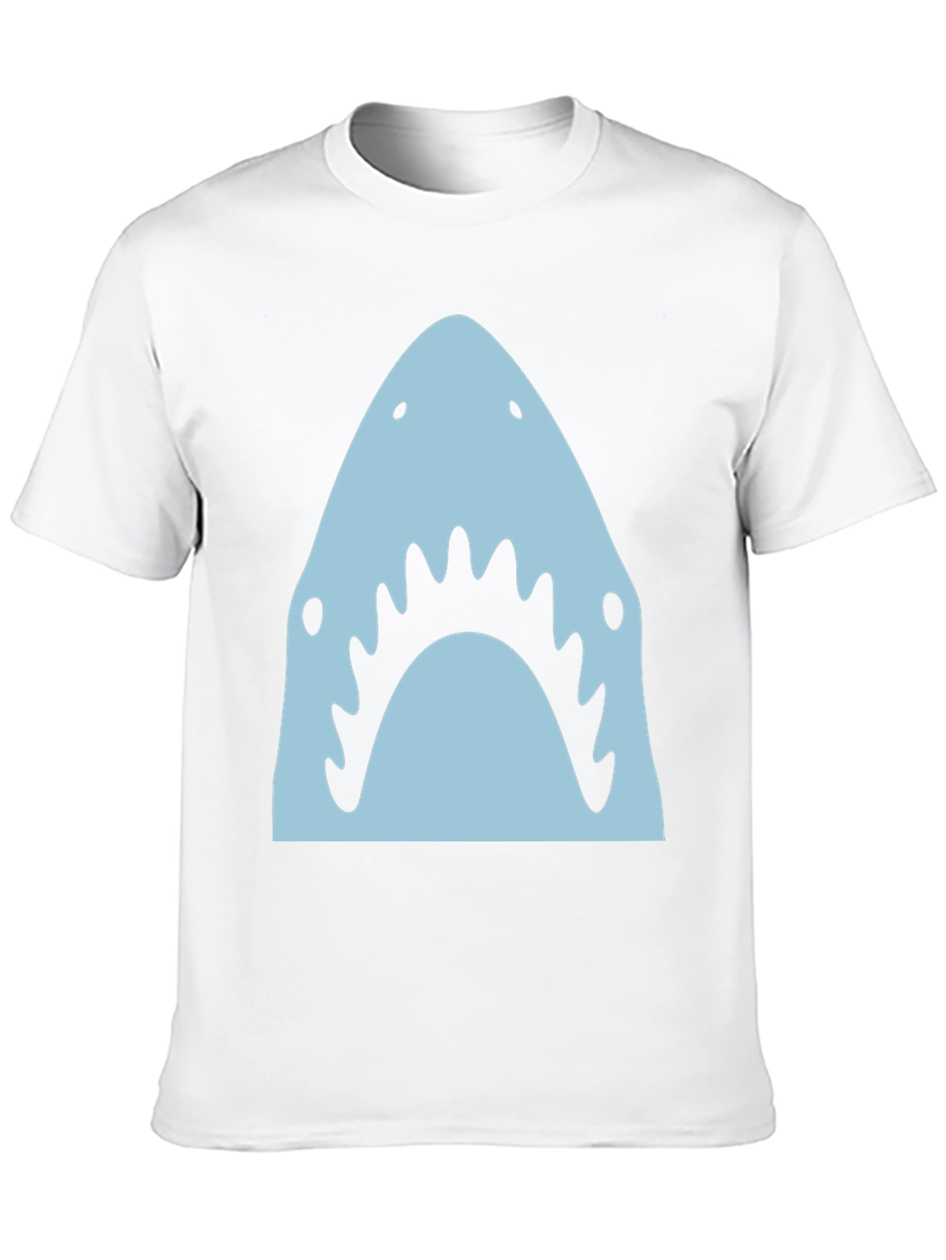 Black Shark Graphic Tee - Men's Black Crew Neck T-Shirt view 10