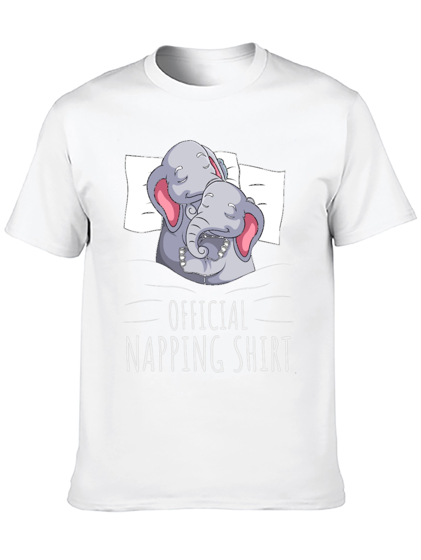 Black Official Napping Shirt - Elephant Graphic Tee view 10
