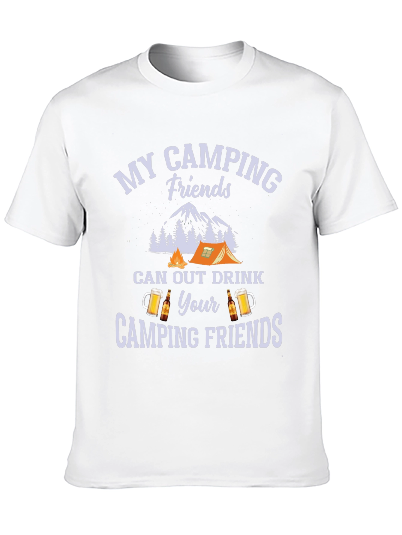 Black Camping Friends Graphic Tee view 10