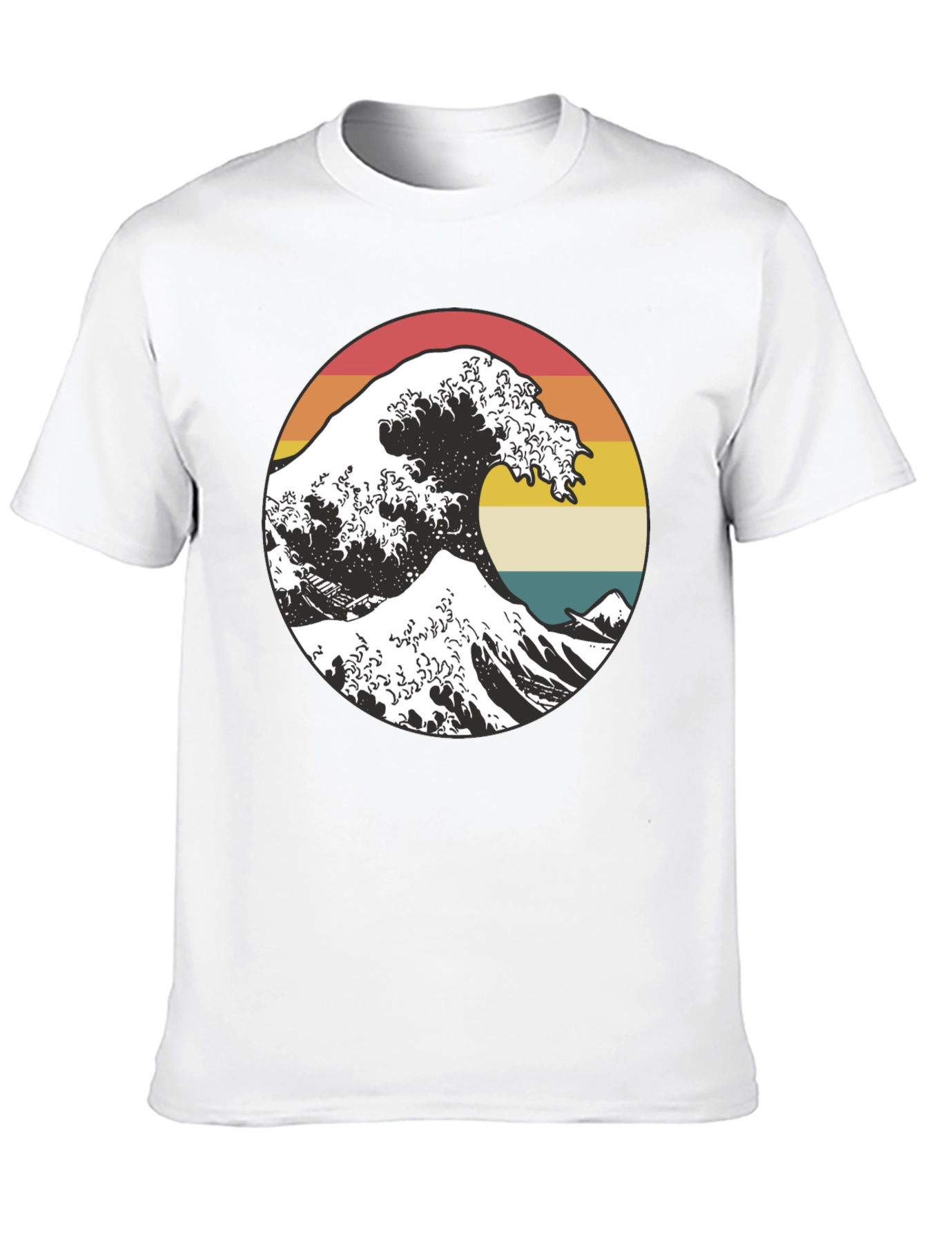 Black Retro Wave Graphic Tee - Stylish and Unique! view 10