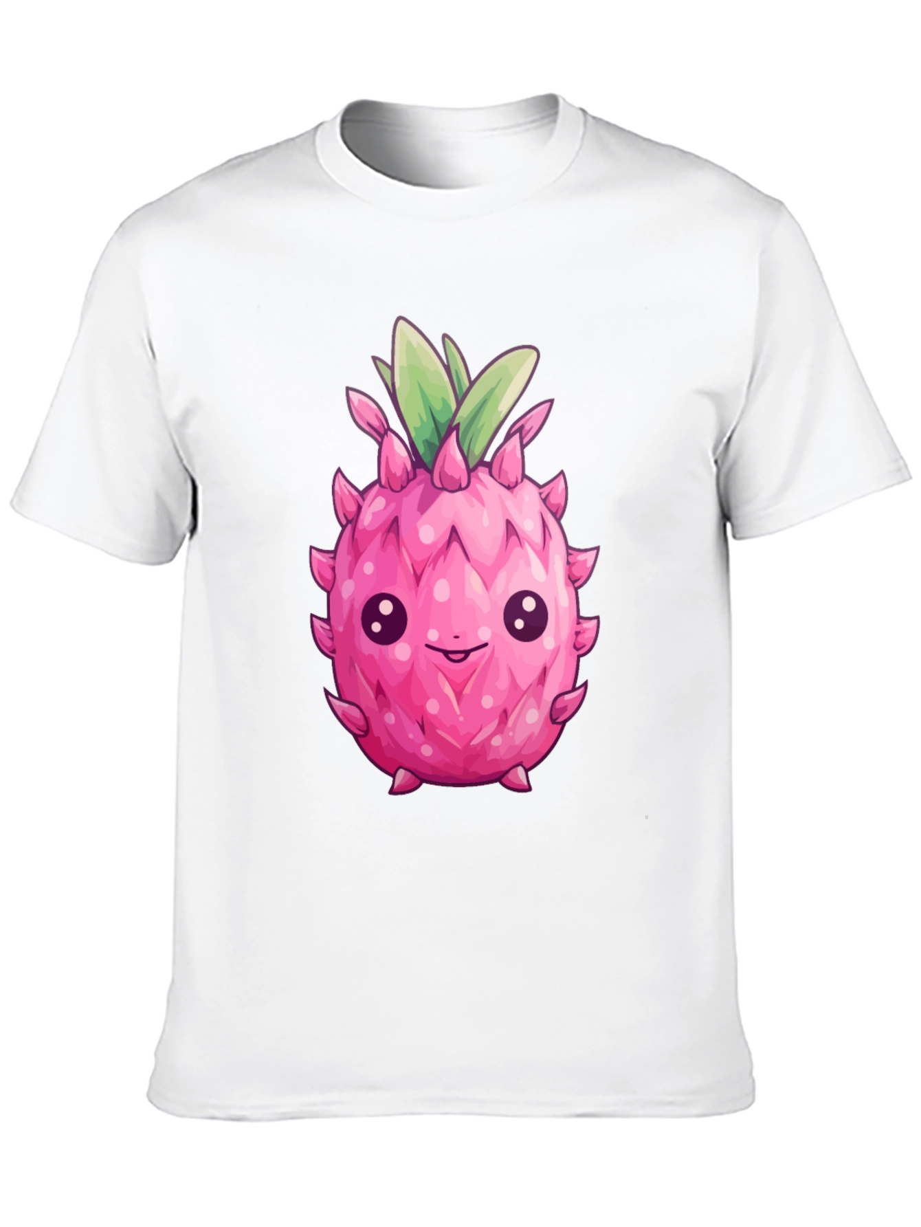 Black Cute Dragon Fruit Graphic Tee view 10