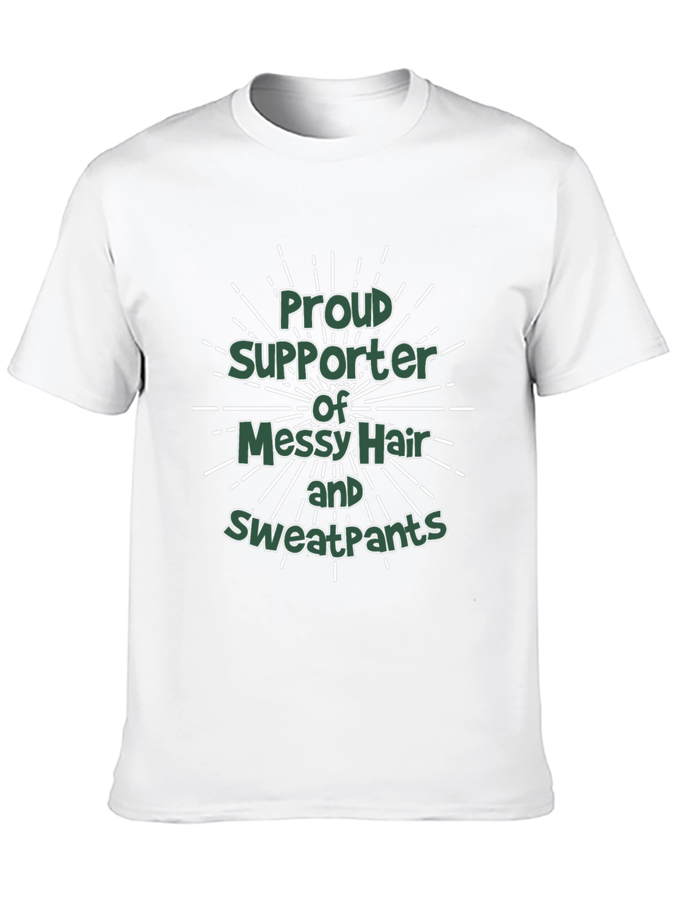Black Proud Supporter Messy Hair Sweatpants Black T-Shirt view 10