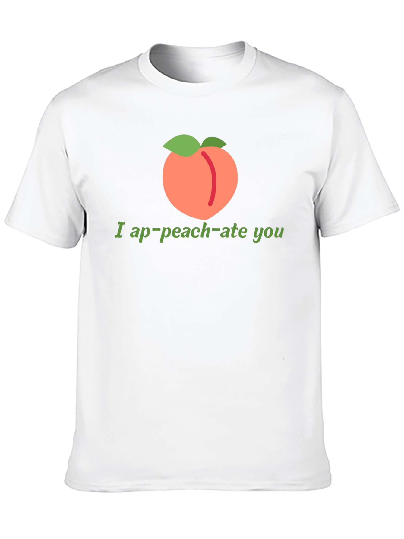 Black Funny "I ap-peach-ate you" Black T-Shirt view 10