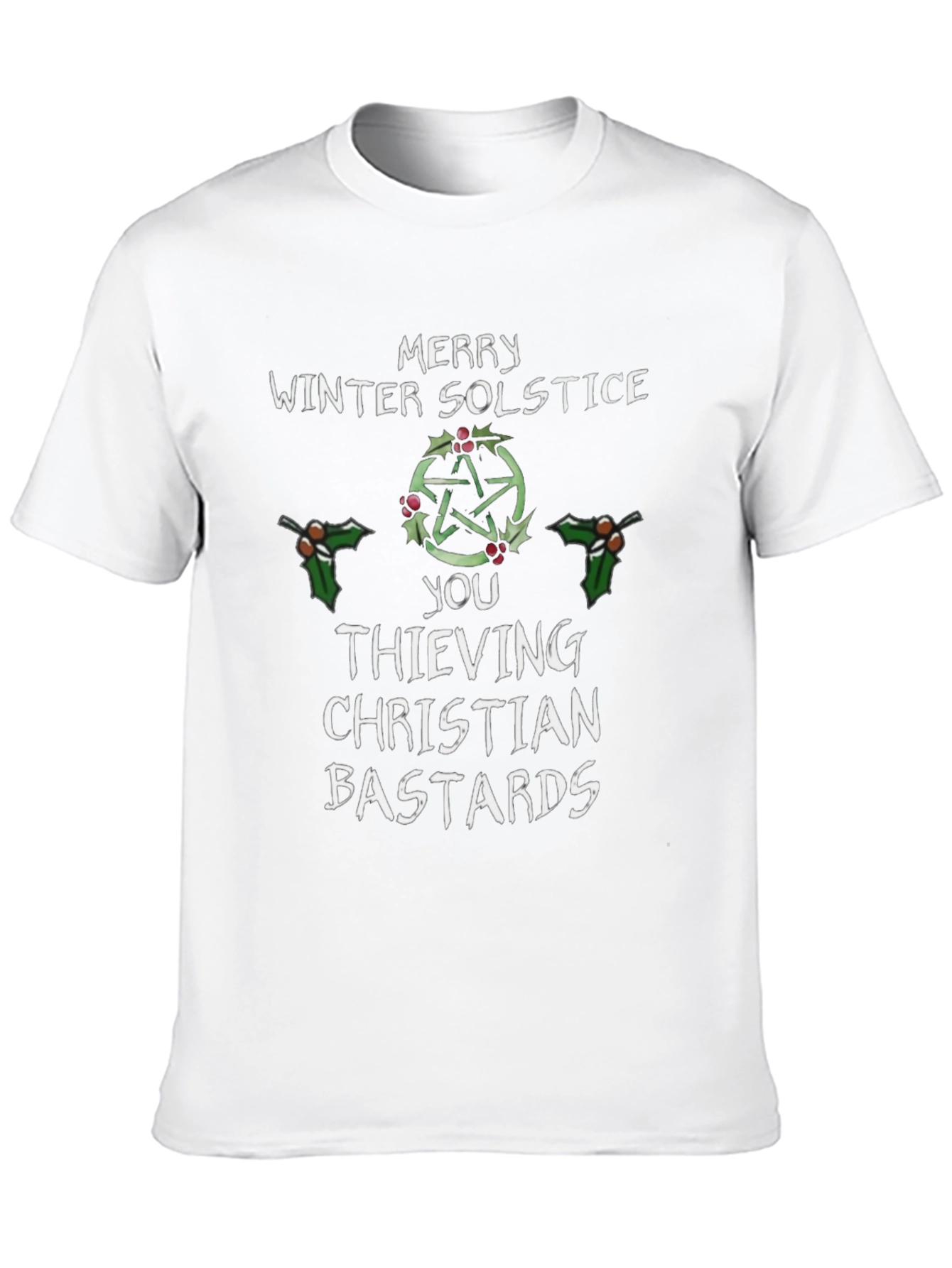 Merry Winter Solstice Graphic T-Shirt - 10