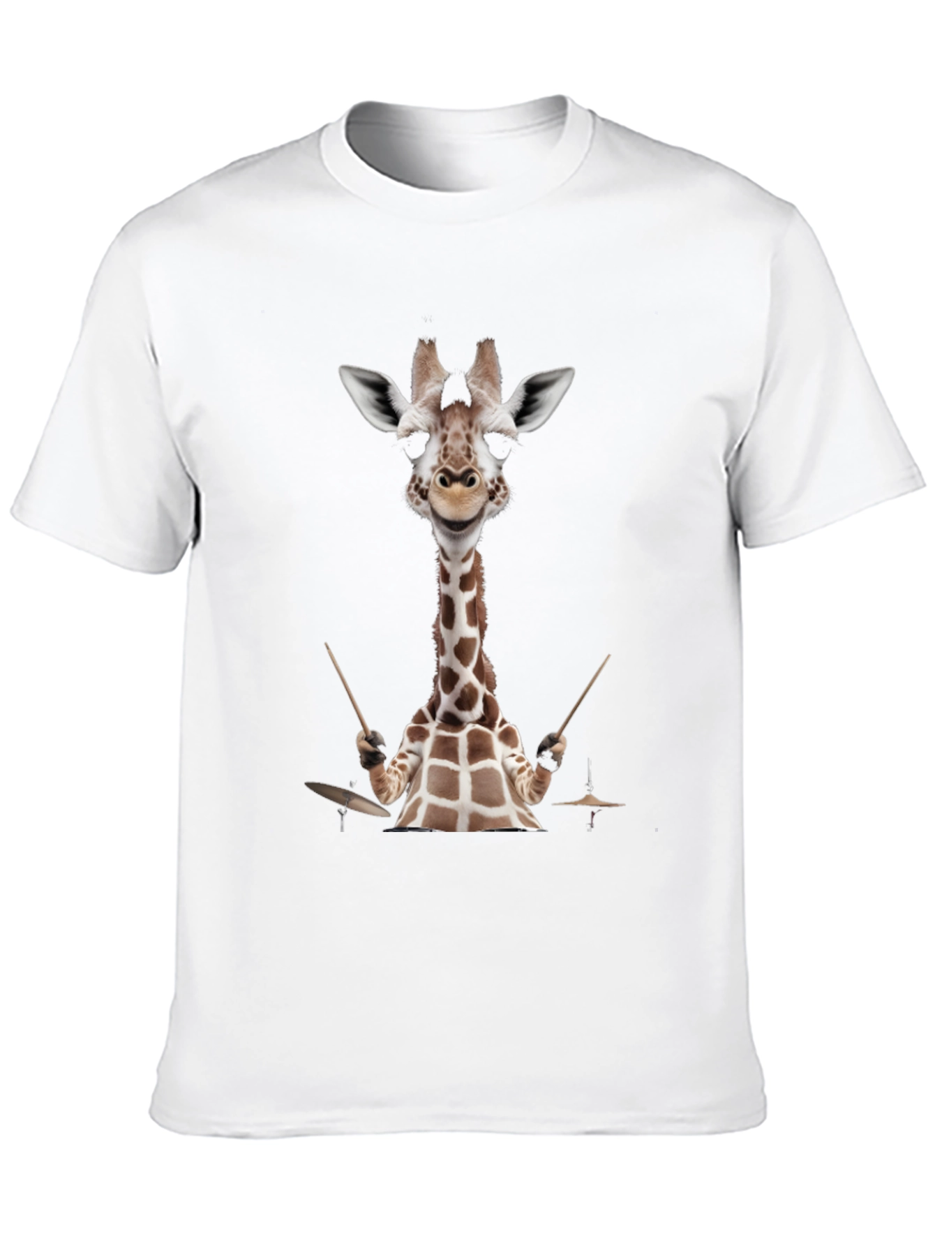 Black Giraffe Drummer Graphic Tee view 10