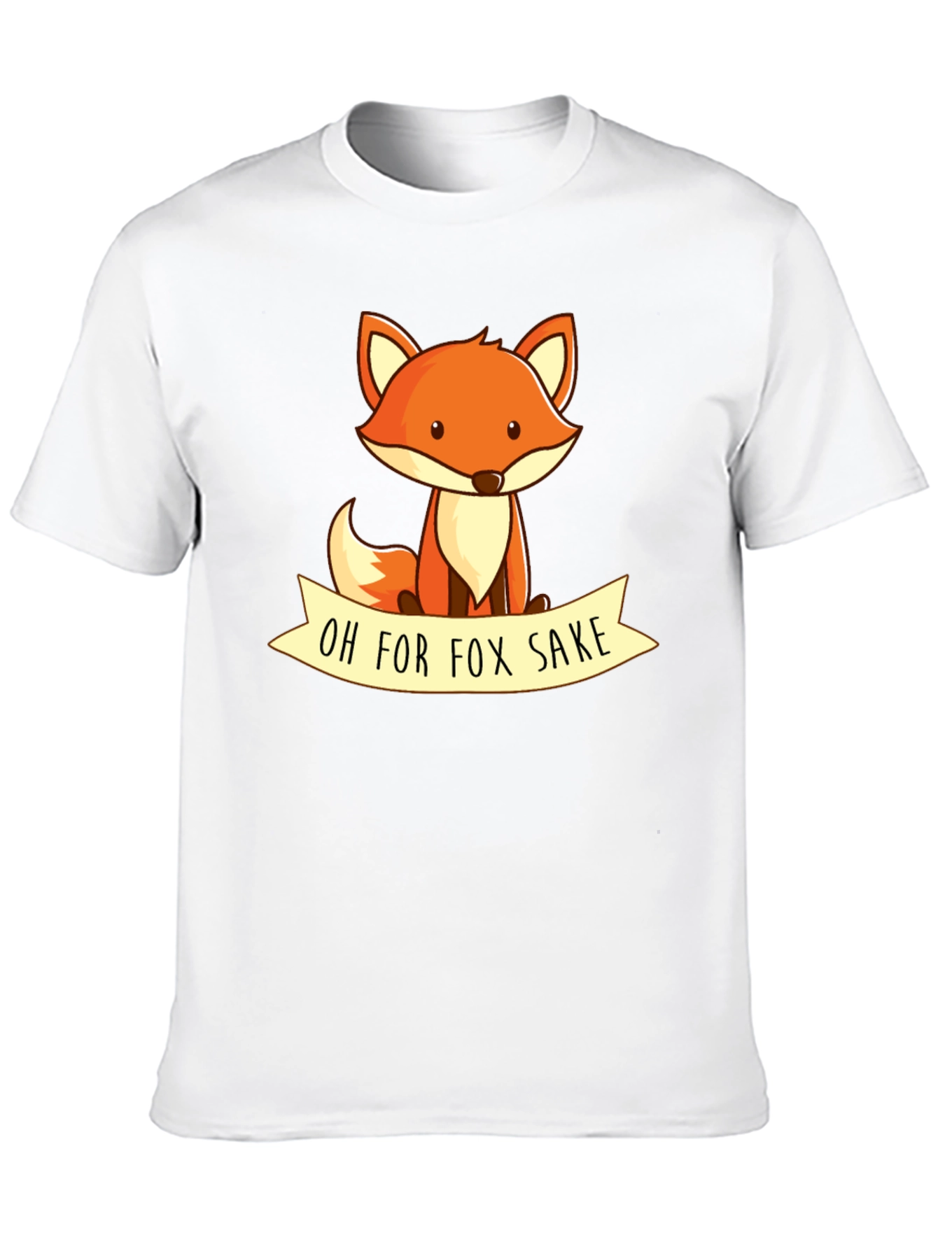 Black Oh For Fox Sake T-Shirt - Cute Animal Graphic Tee view 10