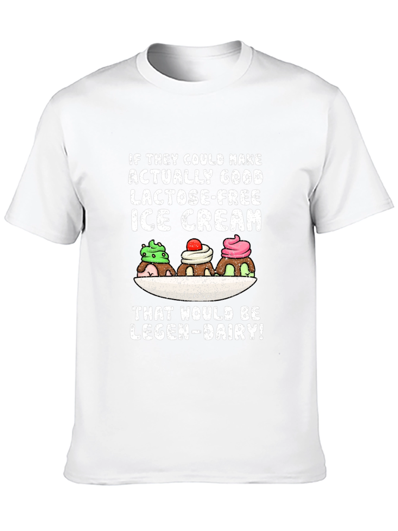 Lactose-Free Ice Cream Graphic T-Shirt - 10