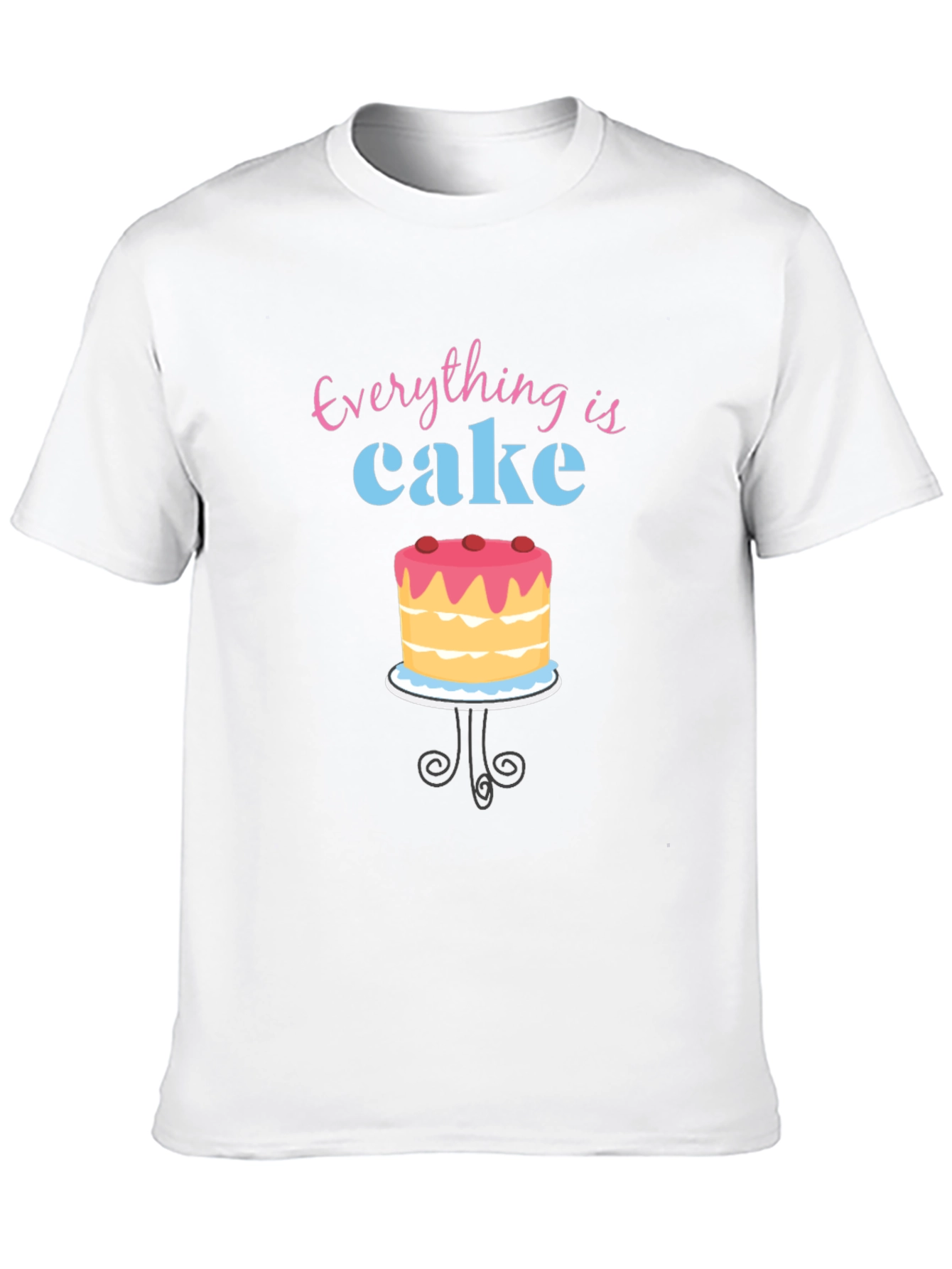 Black Everything is Cake T-Shirt view 10