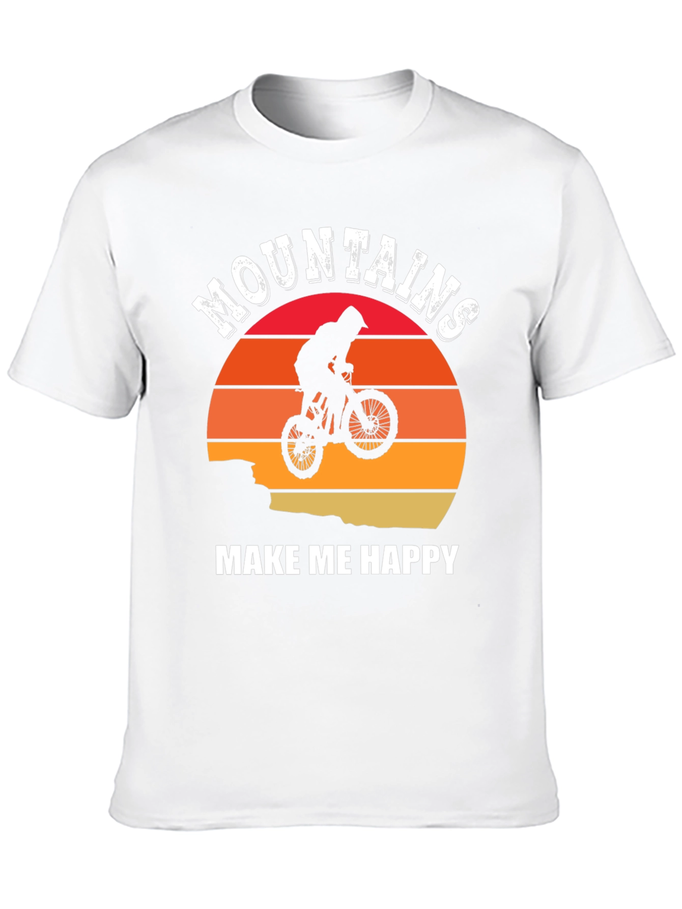 Black Mountains Make Me Happy Graphic T-Shirt view 10