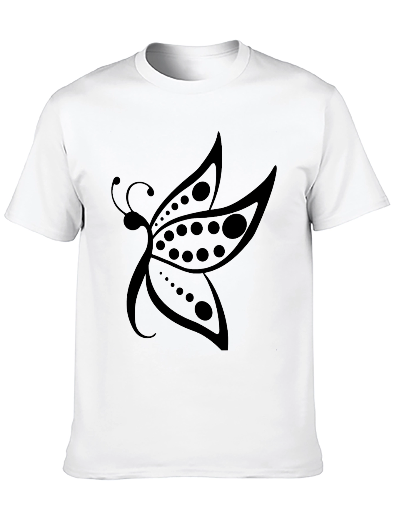 Black Butterfly Graphic T-Shirt - Stylish Black Tee view 10