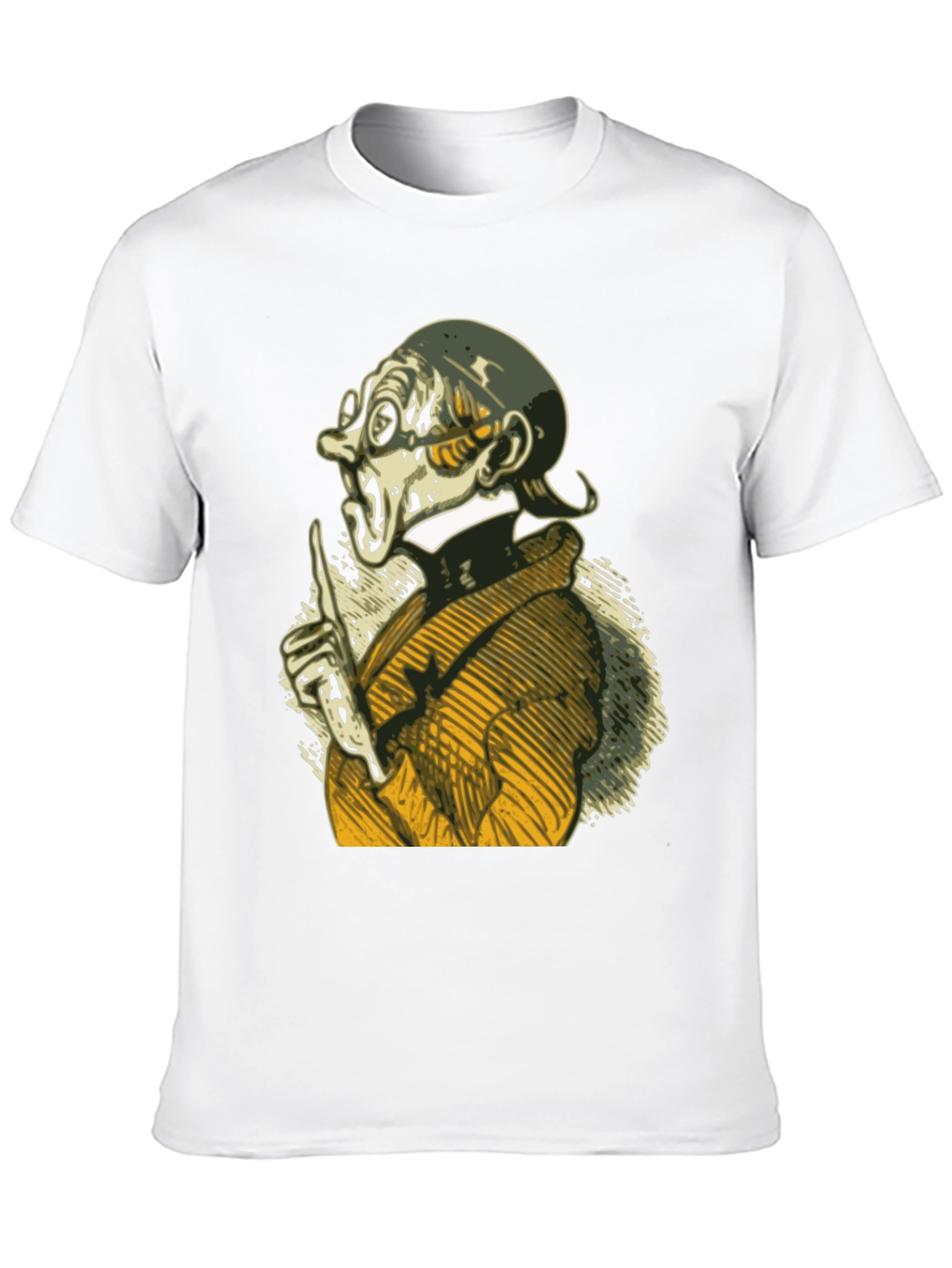 Black Unique Graphic Tee - The Listener view 10