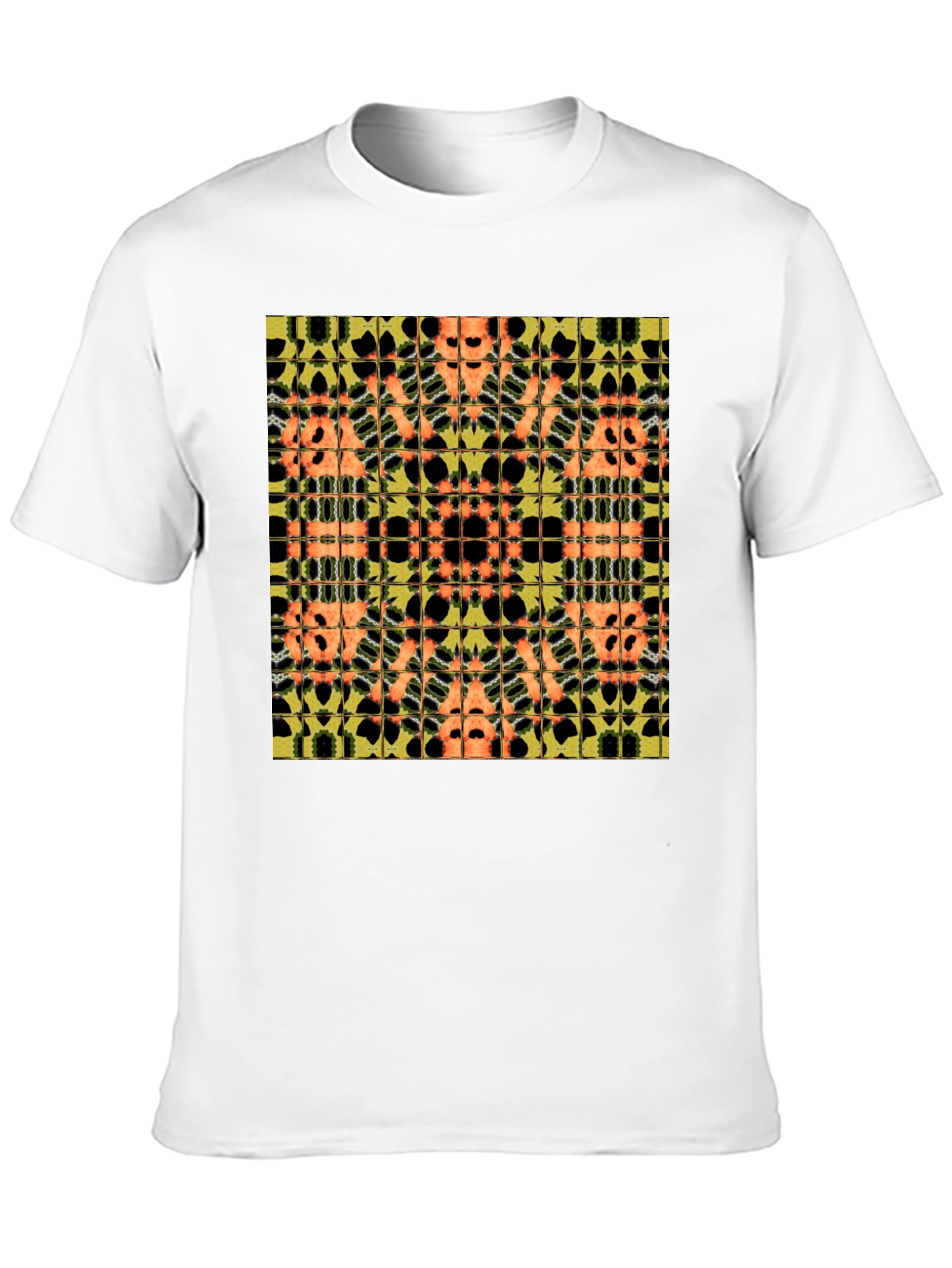 Black Abstract Pattern Black Tee view 10