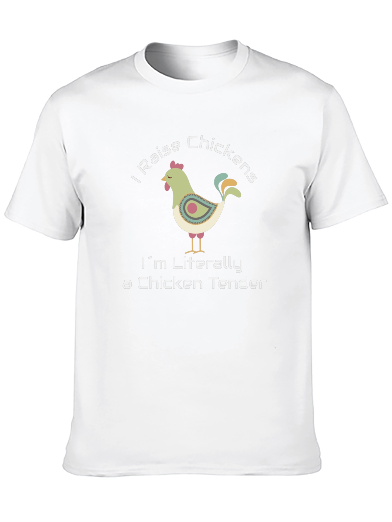 Black I Raise Chickens T-Shirt - Chicken Tender Humor view 10
