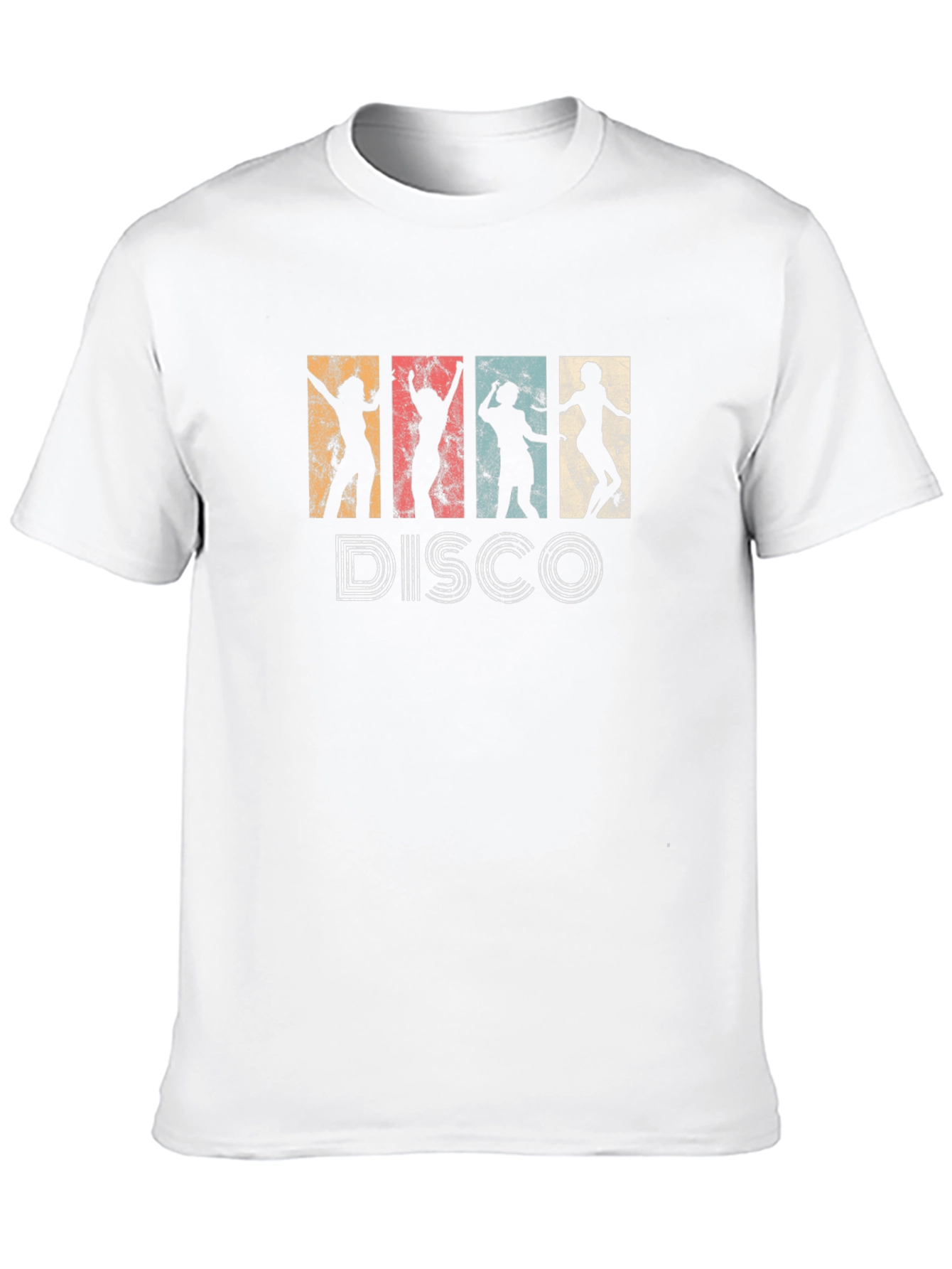 Black Retro Disco Dancer T-Shirt - Vintage Style Tee view 10