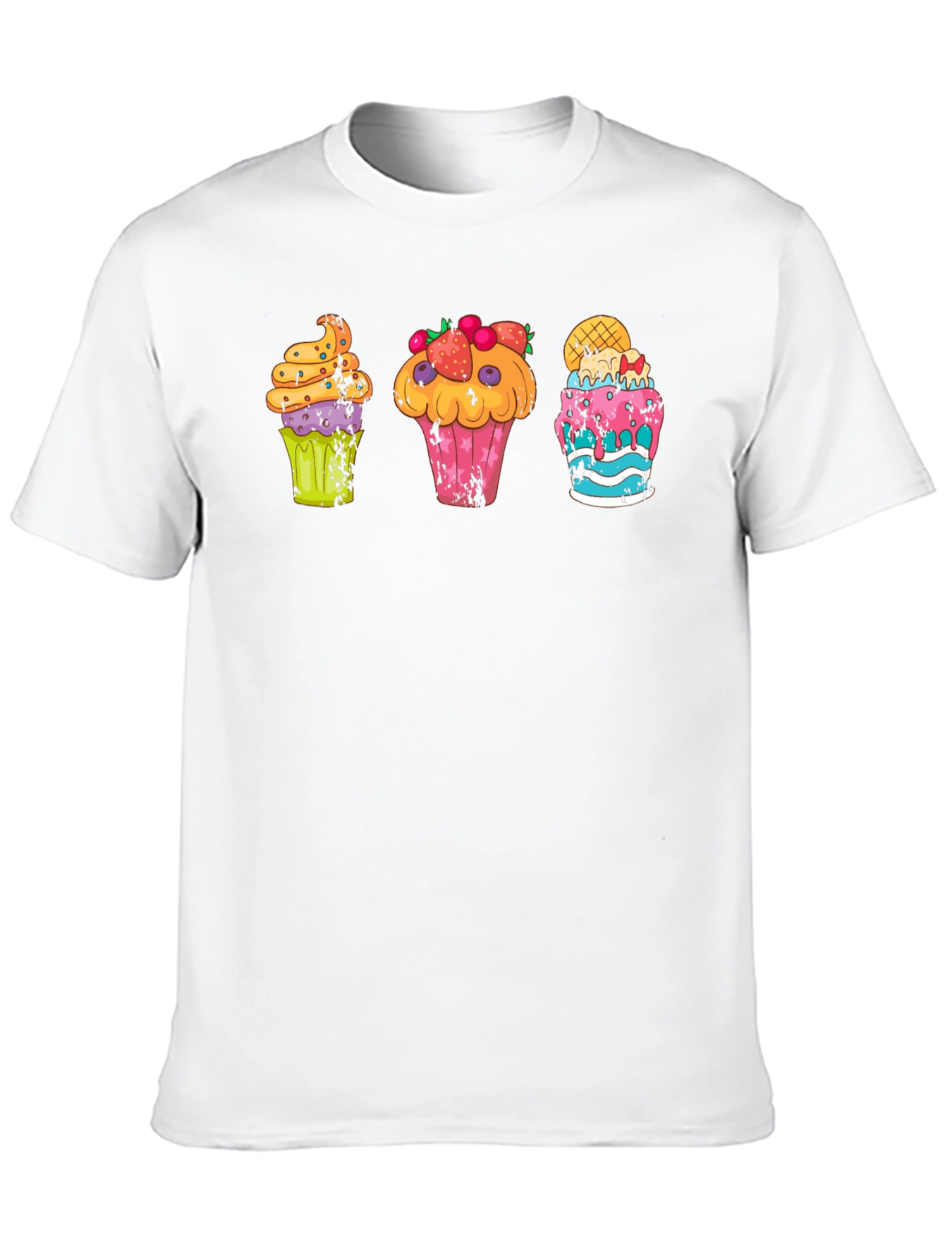 Black Fun Cupcake Graphic T-Shirt view 10