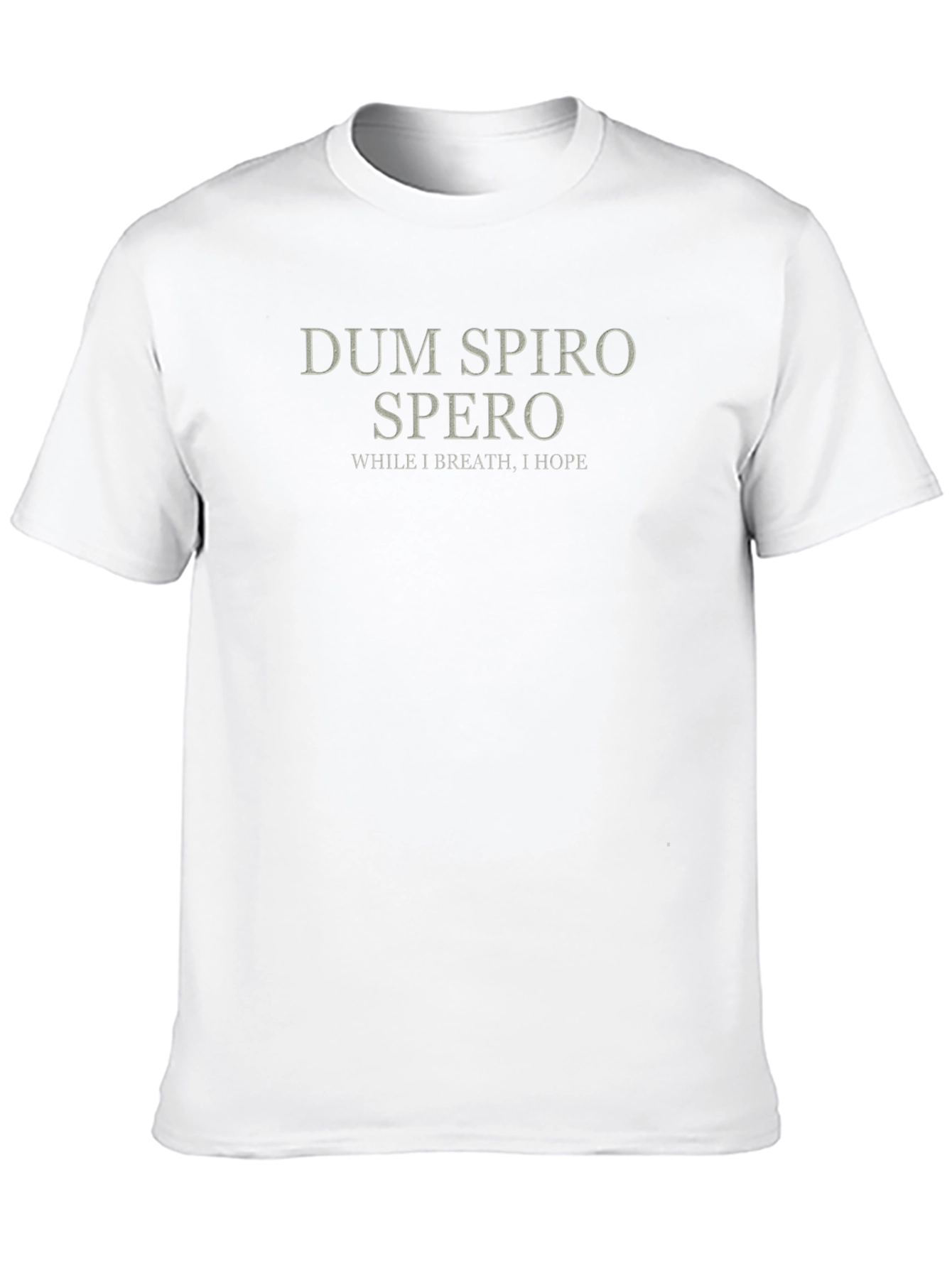 Black Dum Spiro Spero T-Shirt - While I Breathe, I Hope view 10
