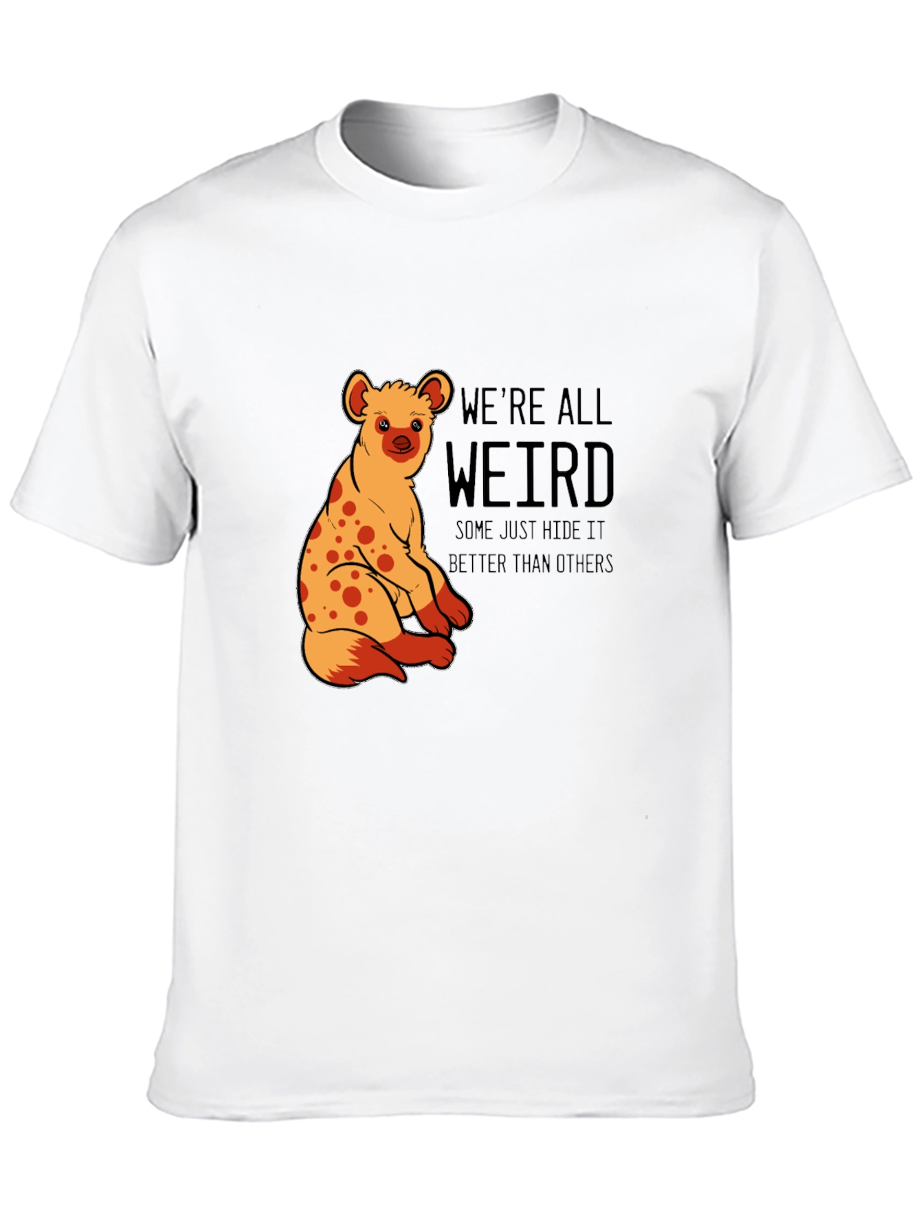 Black We're All Weird Hyena Graphic Tee view 10