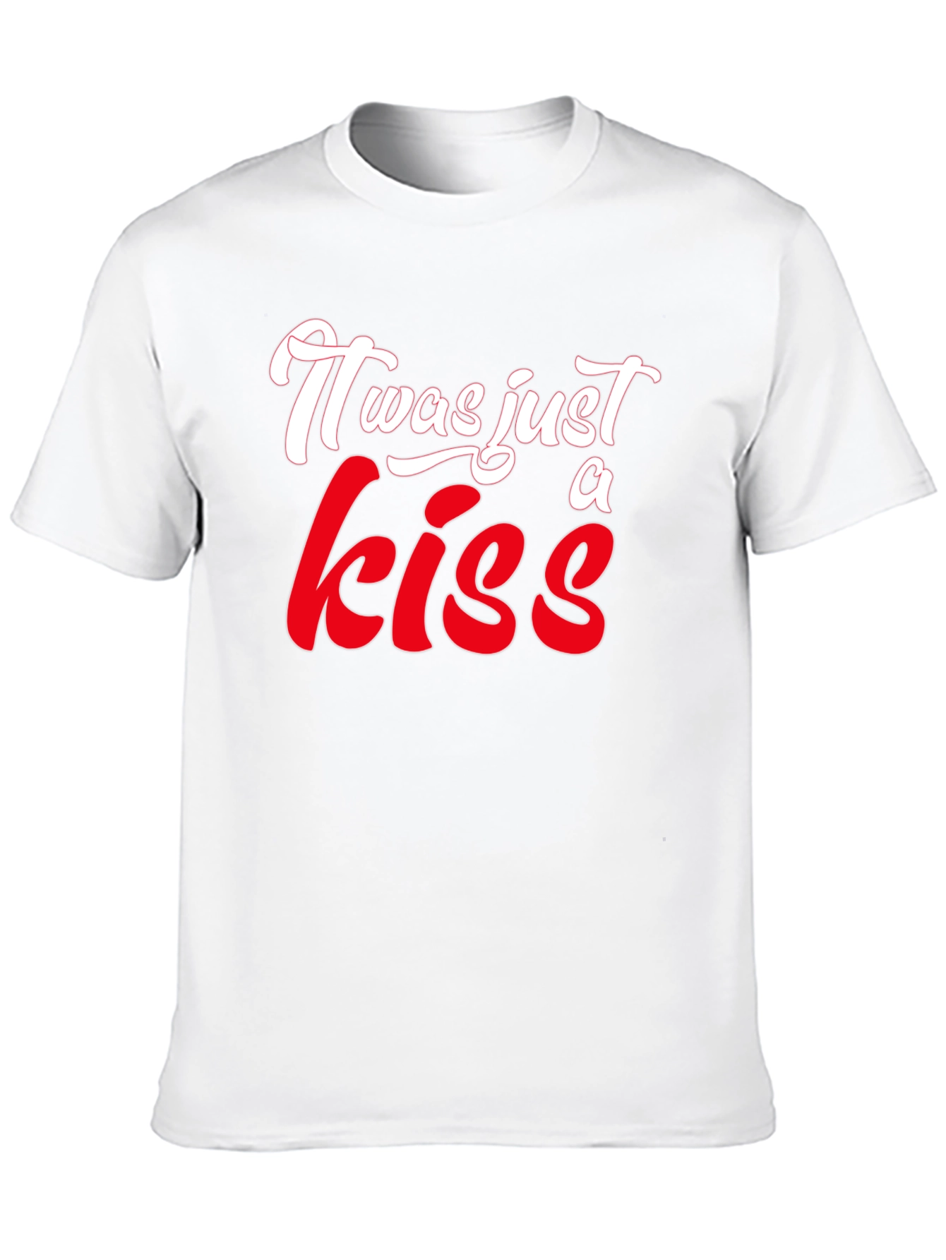 Black It Was Just A Kiss Graphic T-Shirt view 10