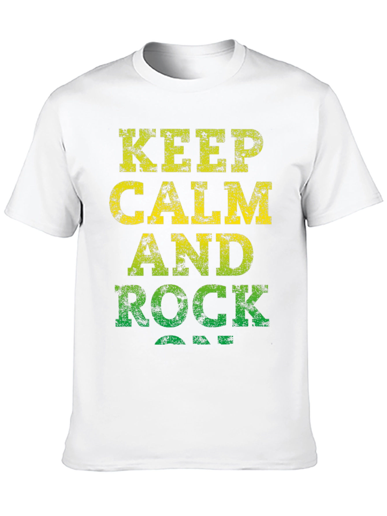 Black Keep Calm and Rock On Black T-Shirt view 10