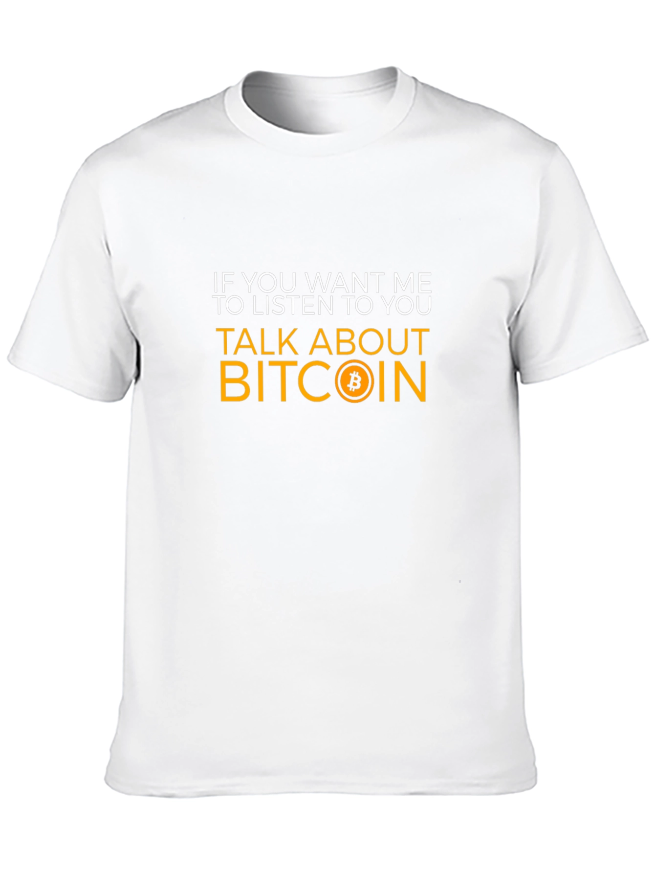 Black Bitcoin Talk Tee - Crypto Enthusiast T-Shirt view 10