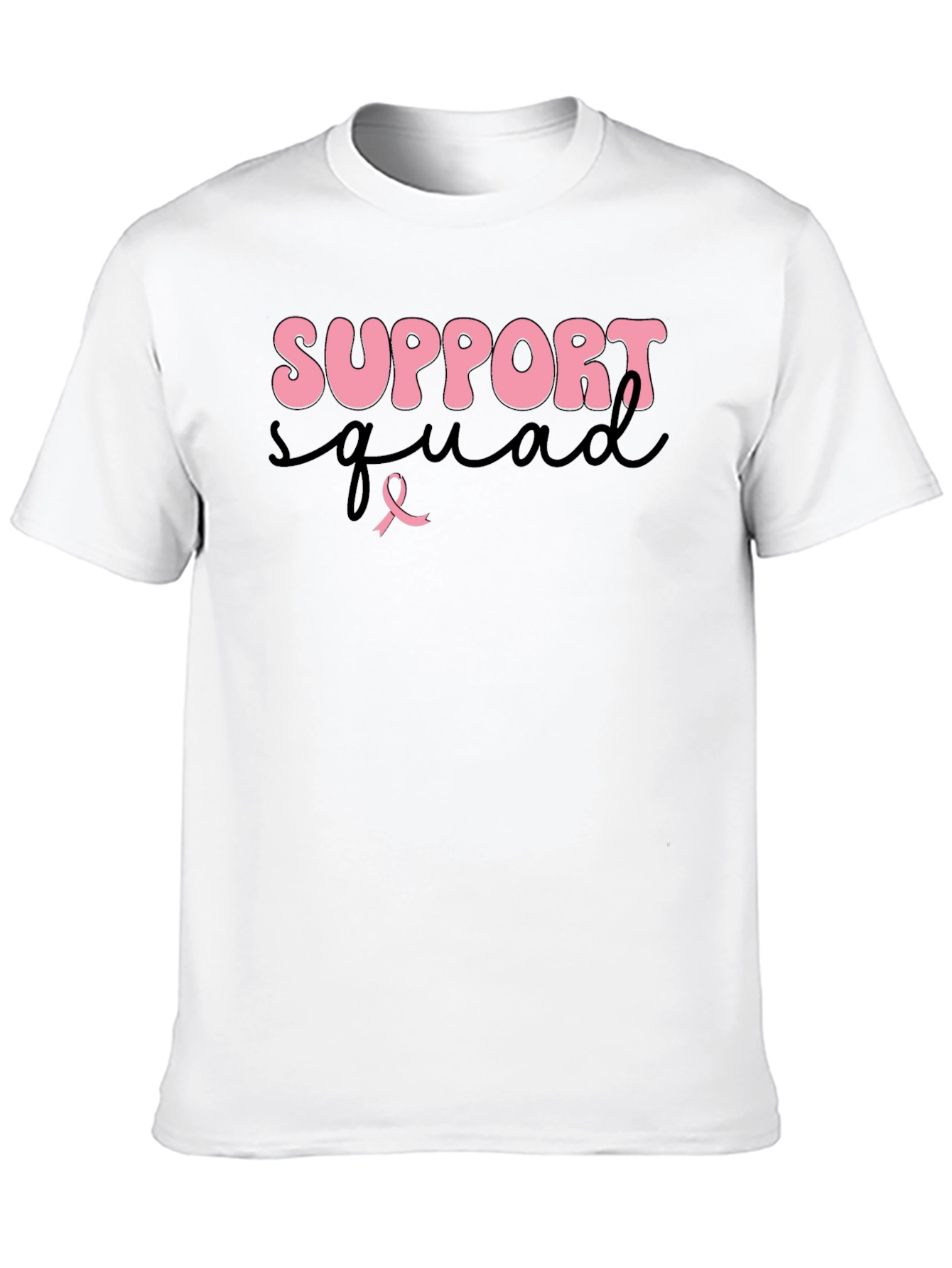 Black Support Squad Breast Cancer Awareness T-Shirt view 10