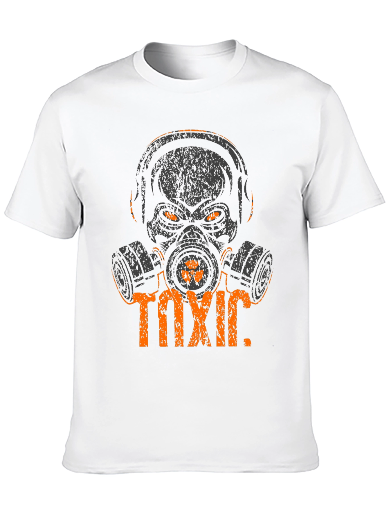 Toxic Skull Graphic Tee - Black Cotton T-Shirt - 10