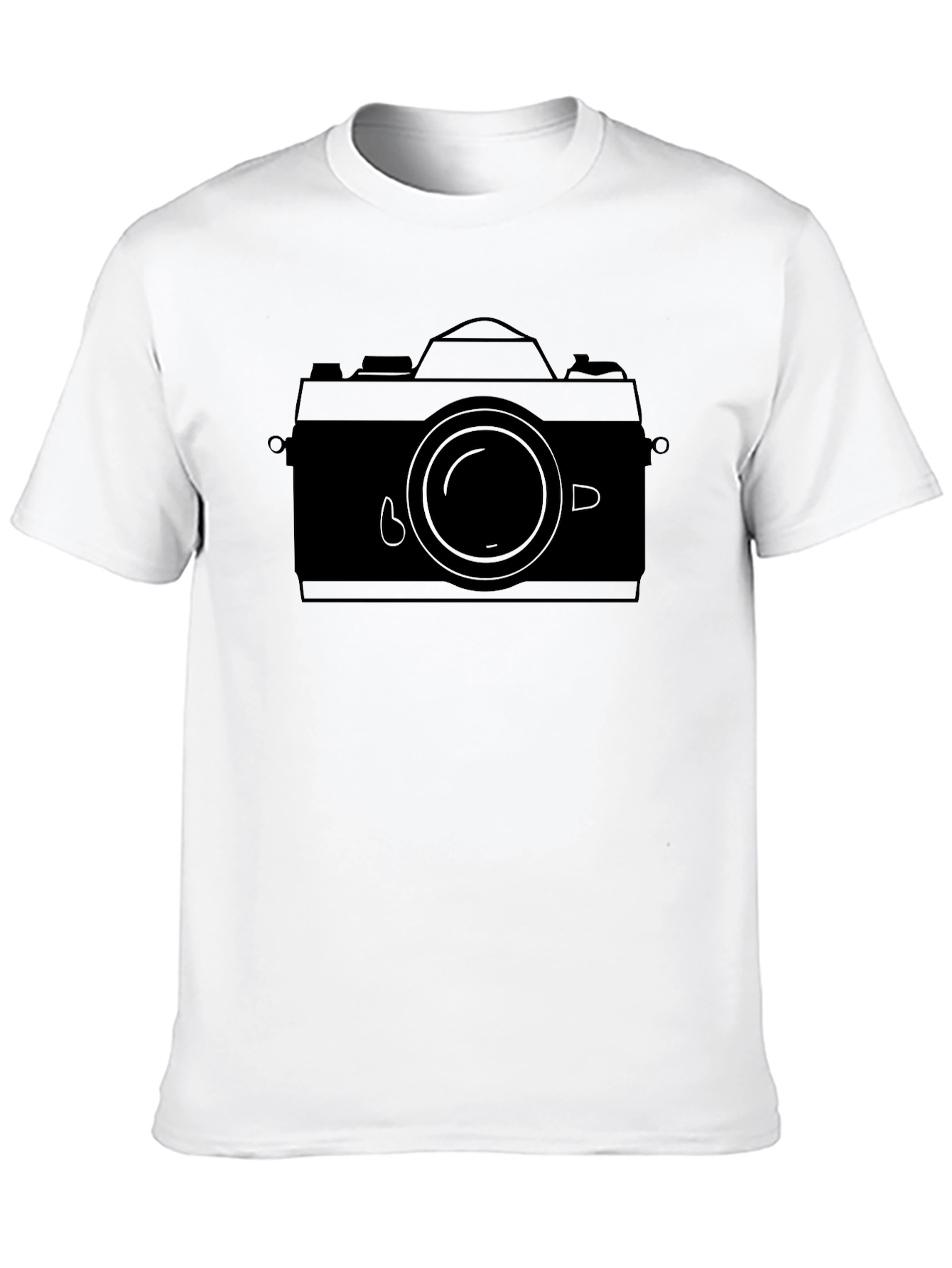 Black Retro Camera Graphic Tee - Black view 10