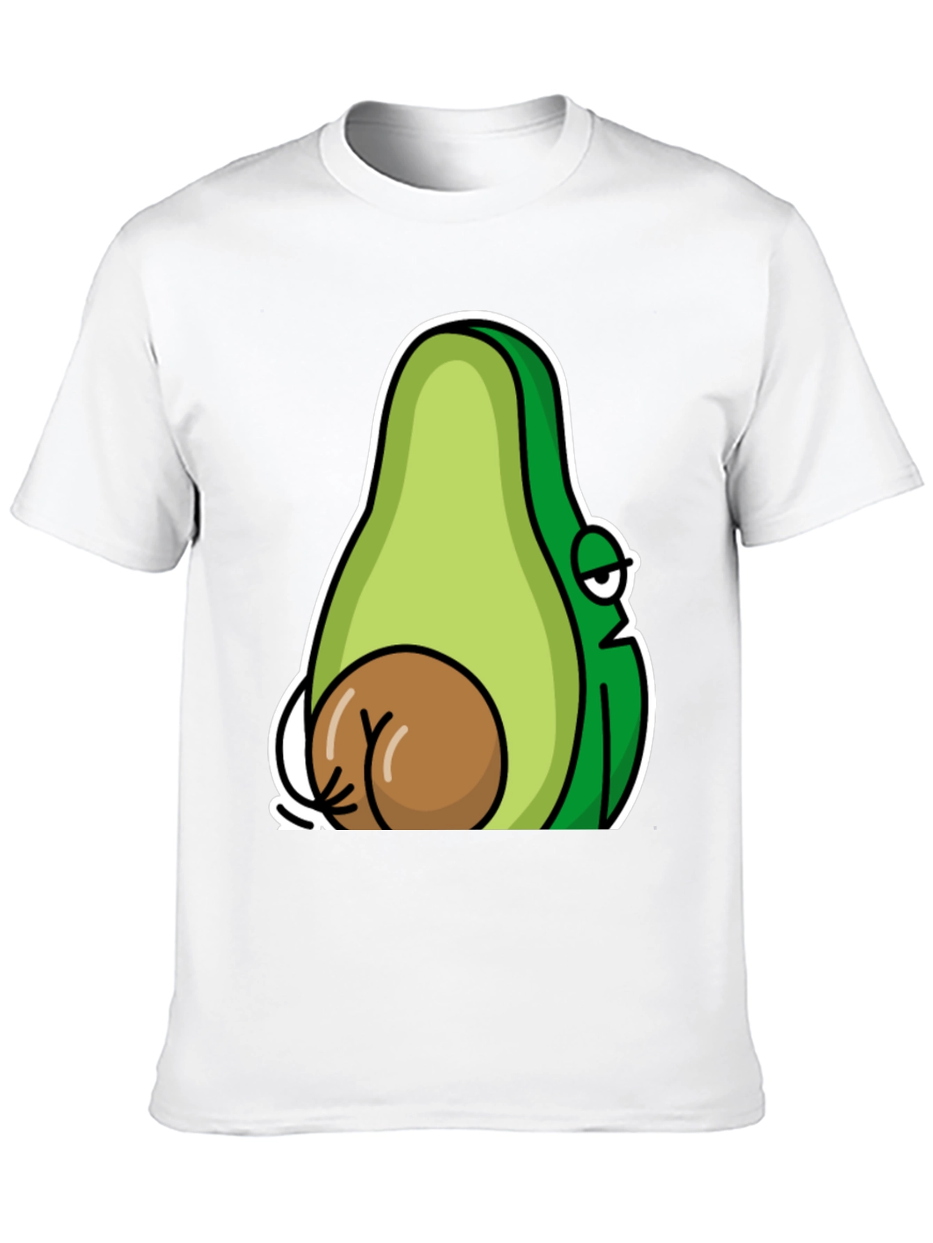 Black Funny Avocado T-Shirt - Novelty Graphic Tee view 10