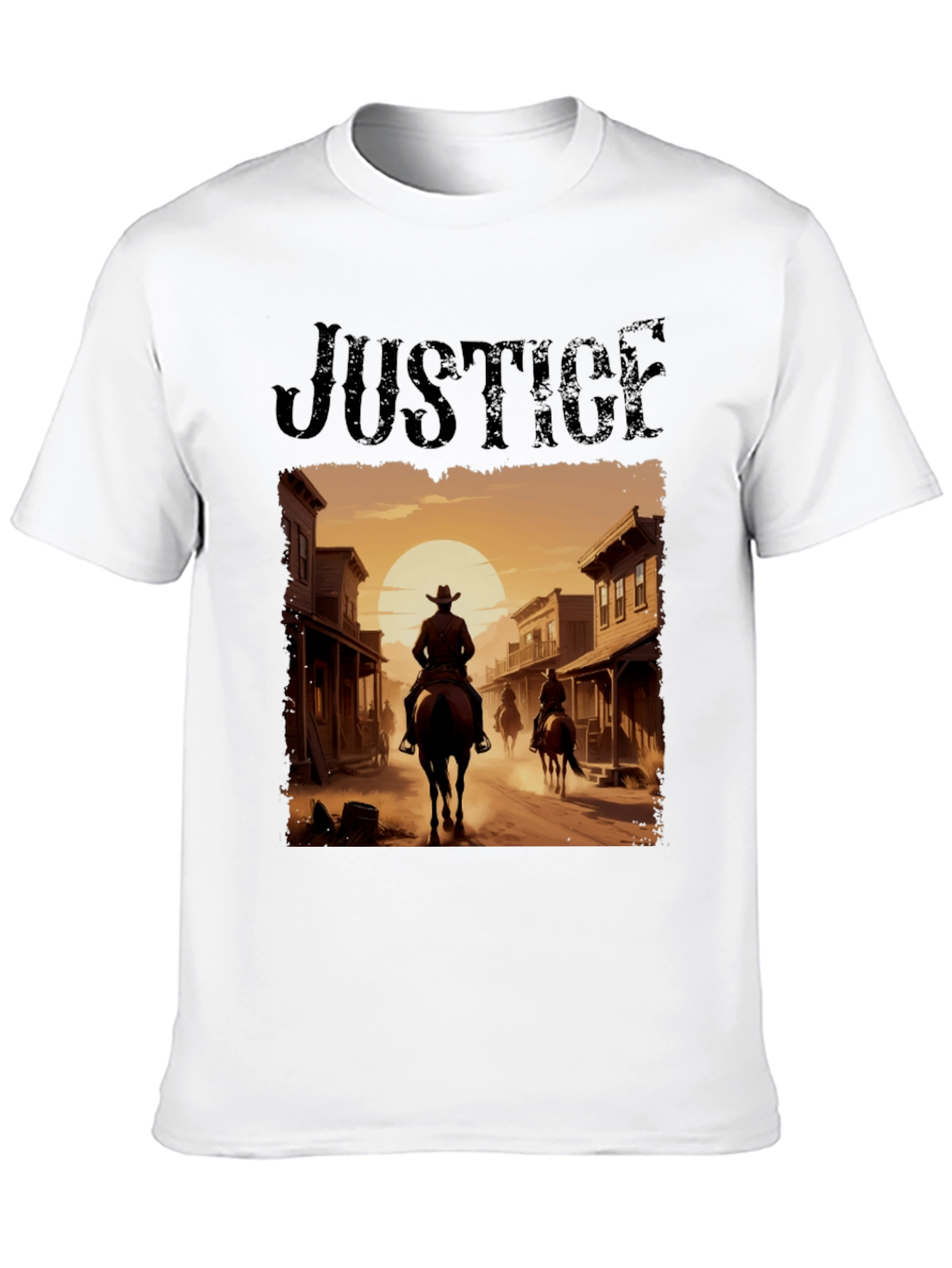 Black Justice Cowboy T-Shirt view 10